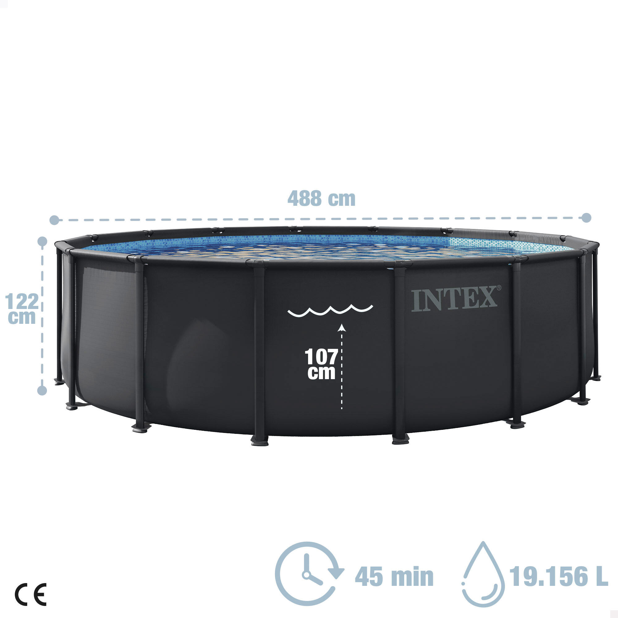 Piscina tubular redonda d488x122 cm Intex Ultra XTR - 8