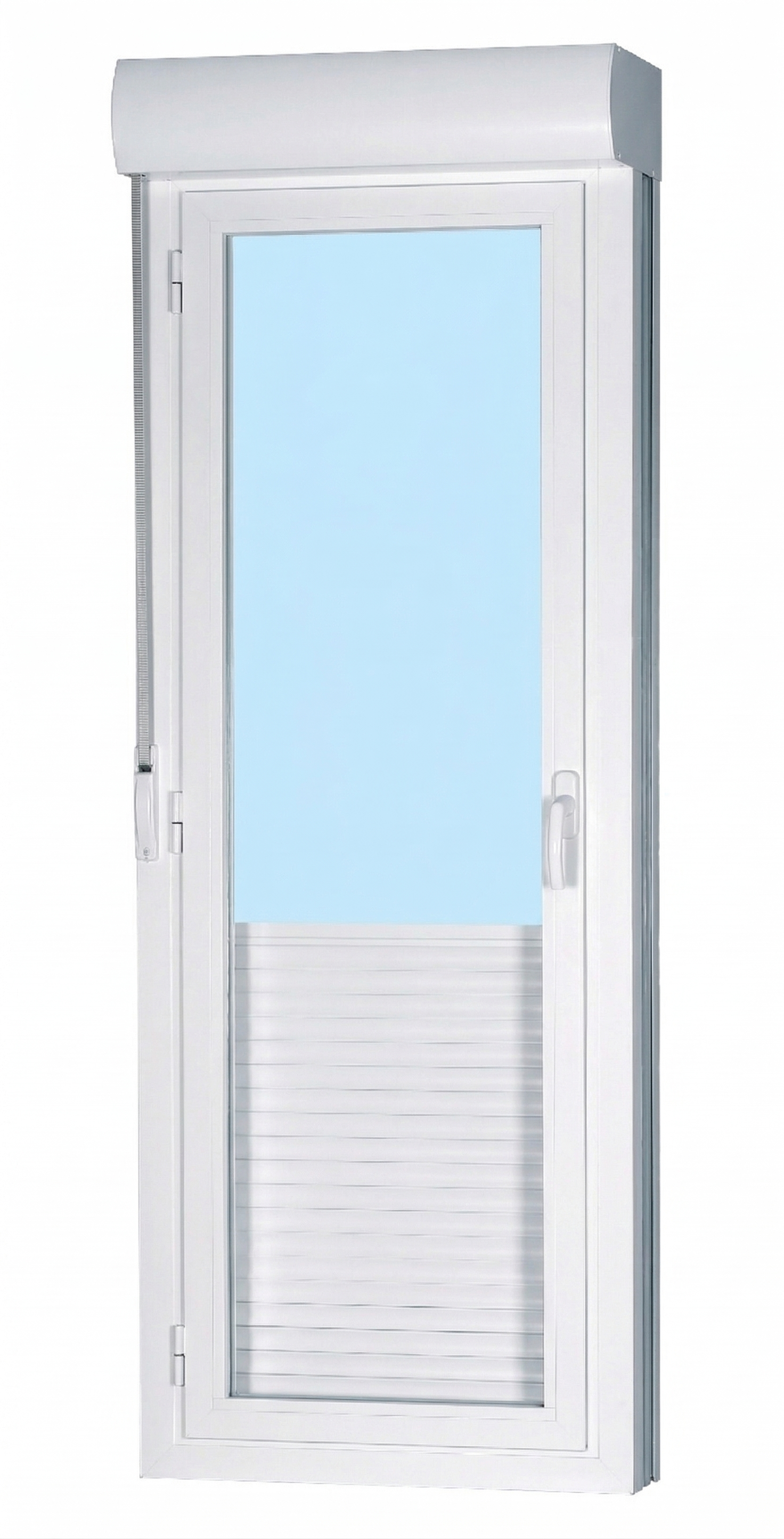 BALCONERA ALUMINIO BLANCA ABATIBLE CON PERSIANA 90 X 218 CM - 2