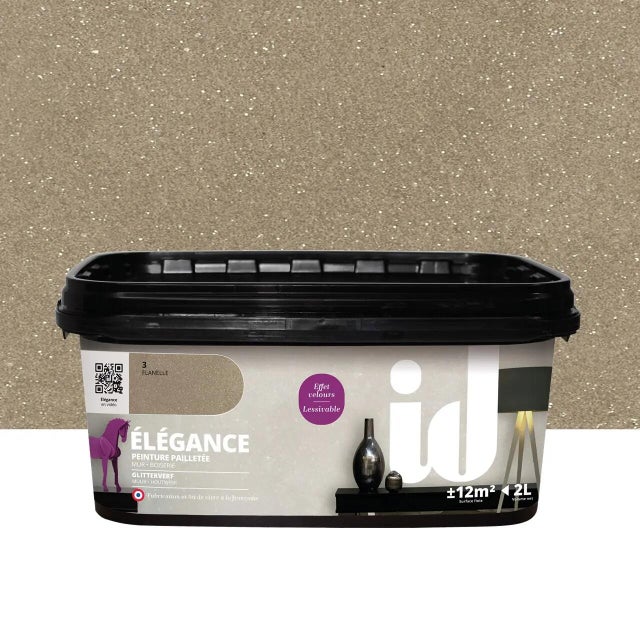Pittura decorativa Elégance ID effetto paillette flanelle 2 L
