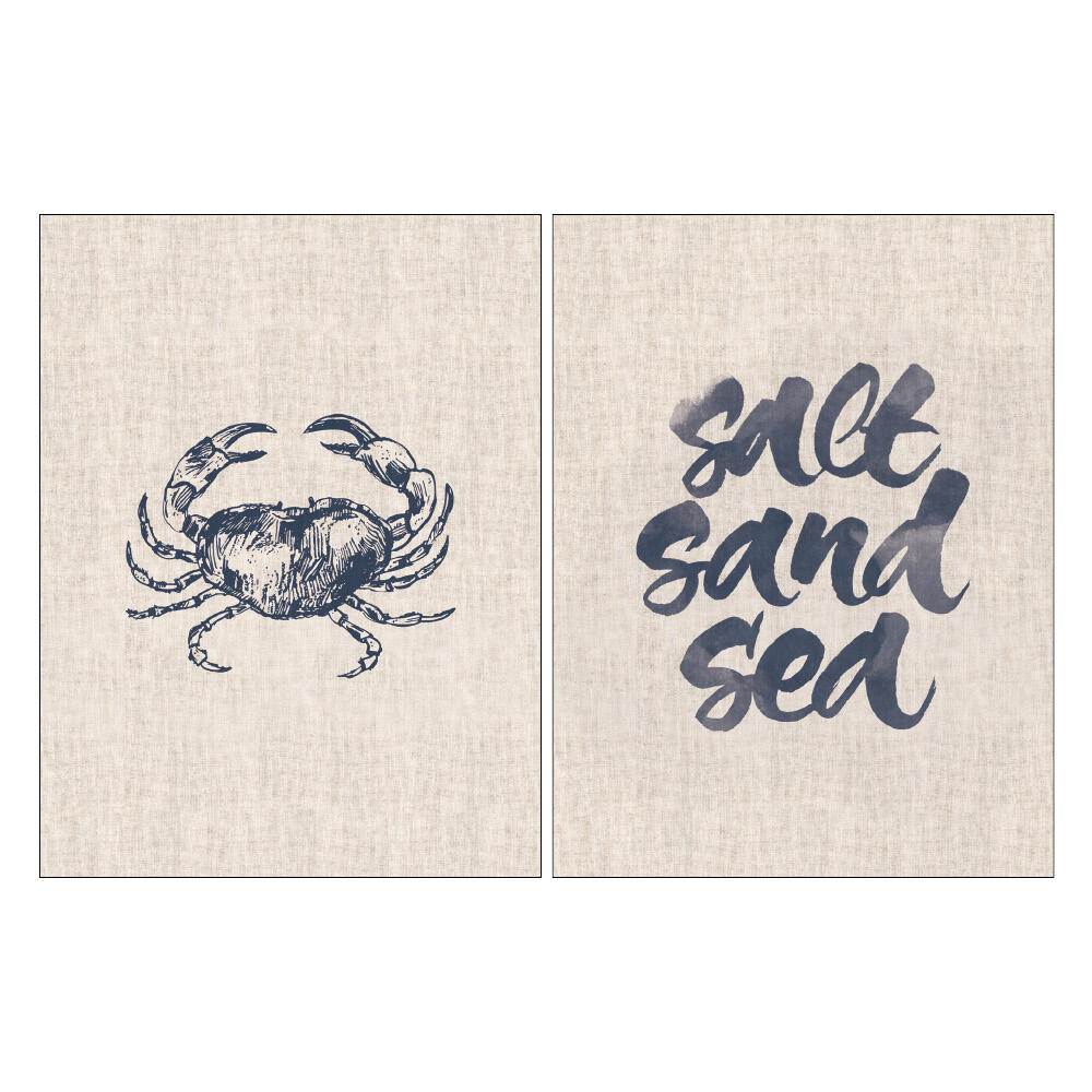 Set 2 imagens Salt Sand Sea 30x40cm - 9