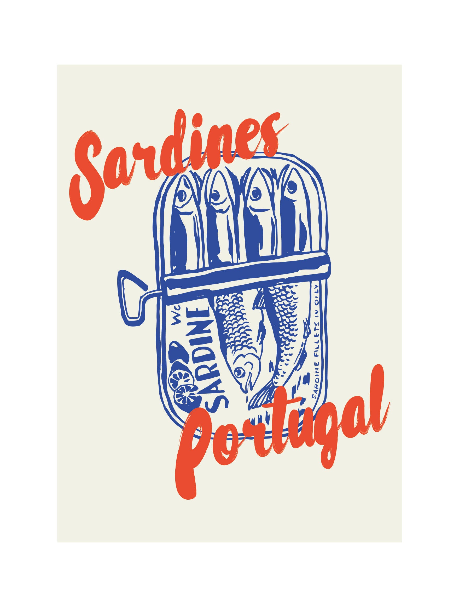 2 Láminas Comida y bebida rectangular de 30 x 40 cm. Papel Sardinas Portugal azules y rojos - 6
