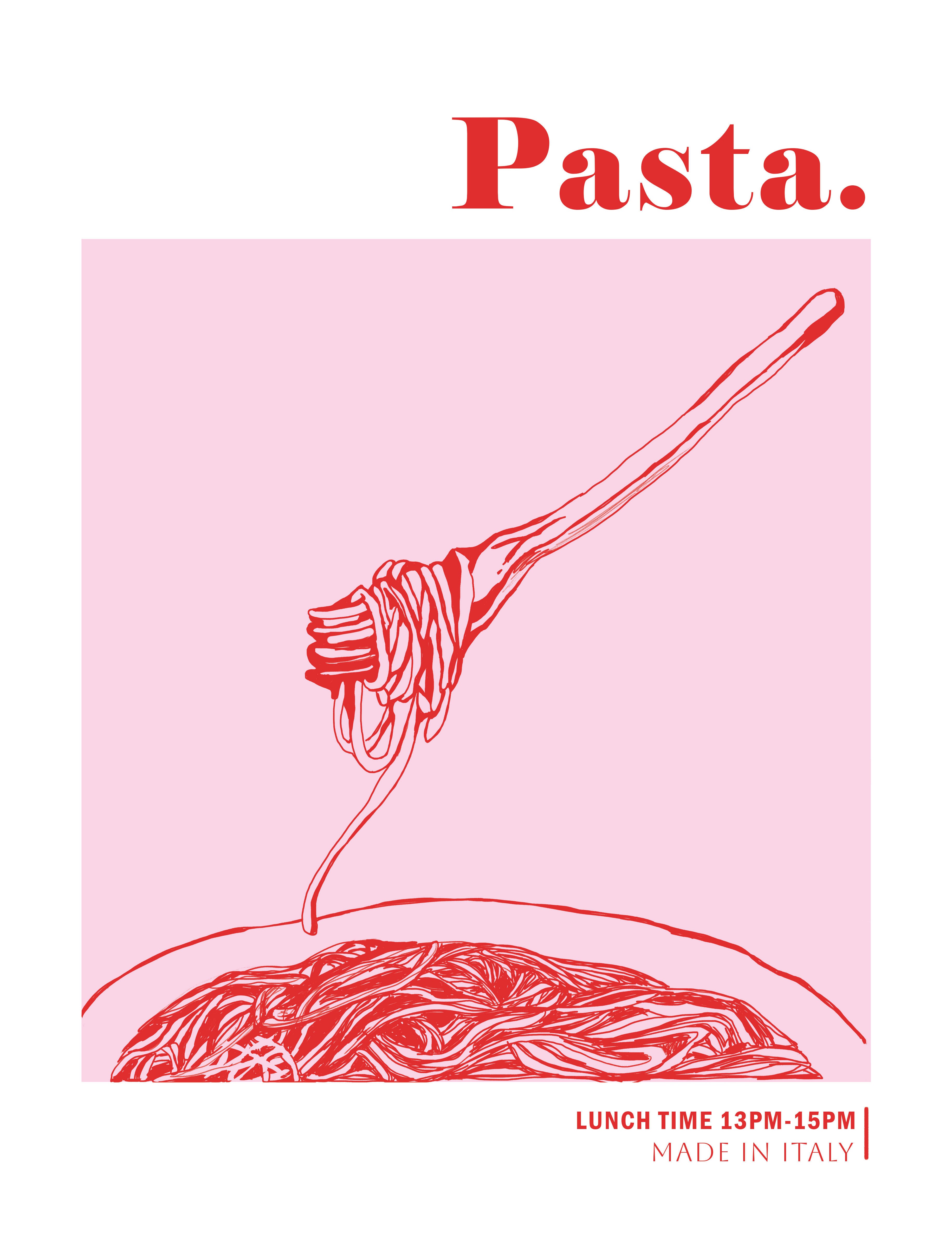 Set 2 imagens Pizza e Pasta 30x40cm - 2