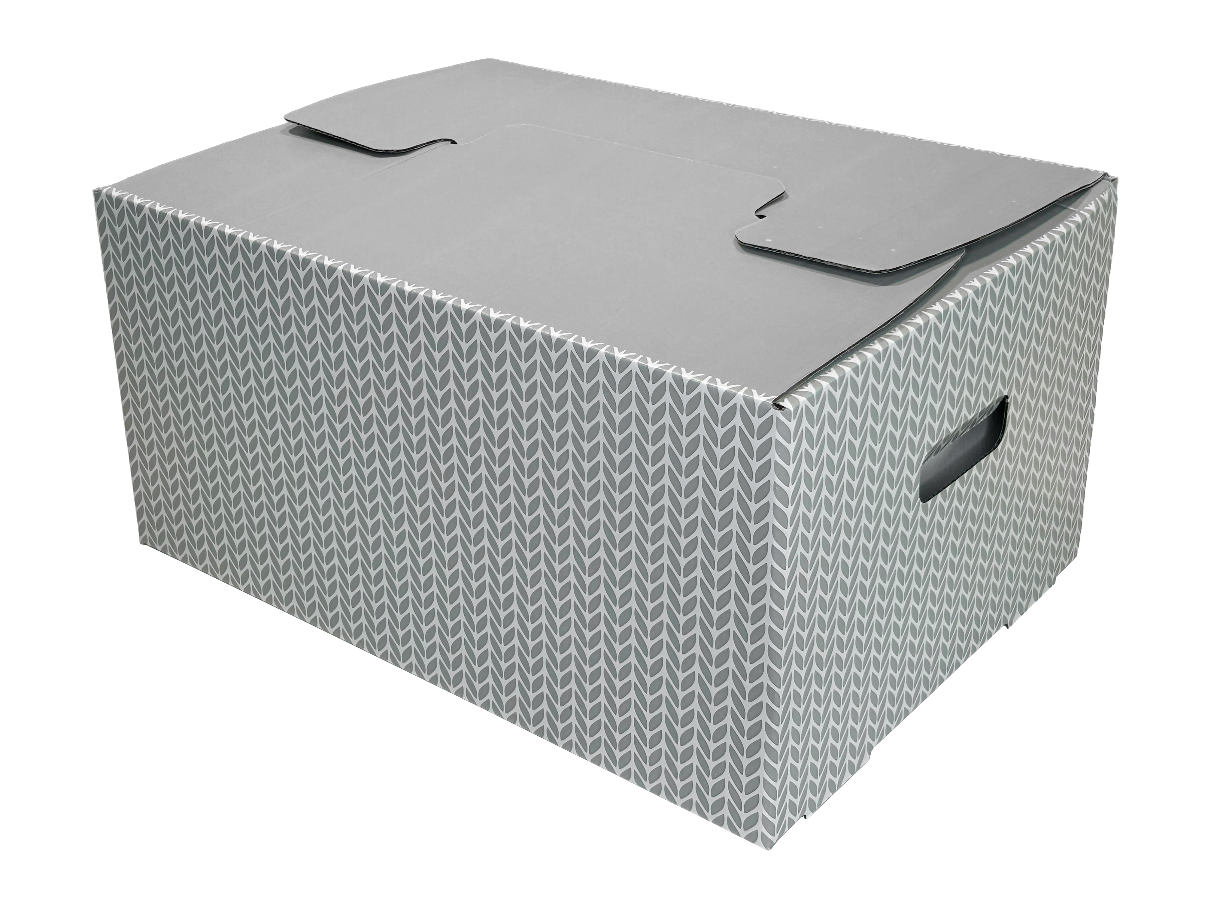 Caja ordenación convertible en cesta CAPSA® Carrybox Grey M 46 x 34 x 23 cm 30 L FSC mix 70 %
 - 7