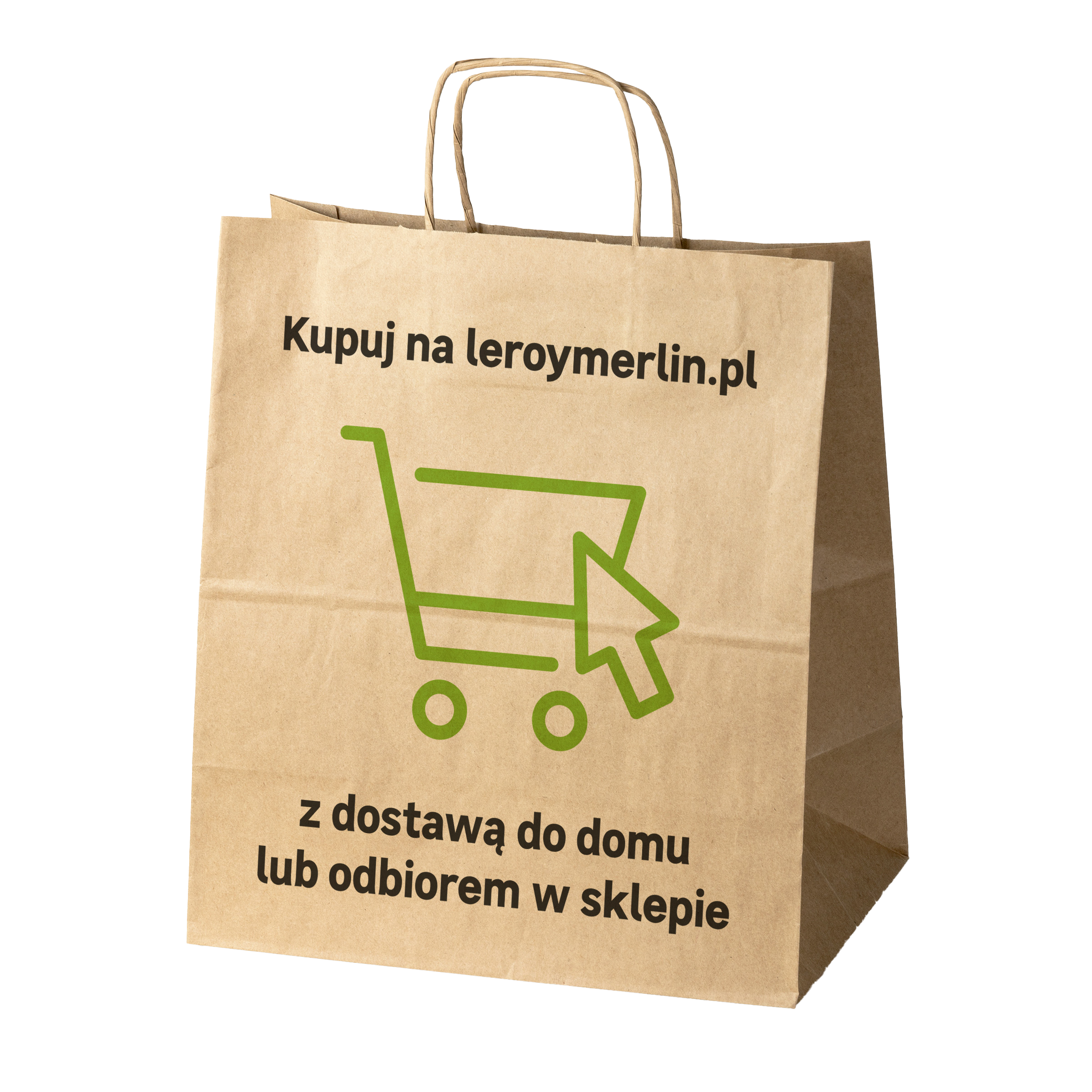 Torba na zakupy papierowa ekologiczna 30,5x17x34 cm - 2