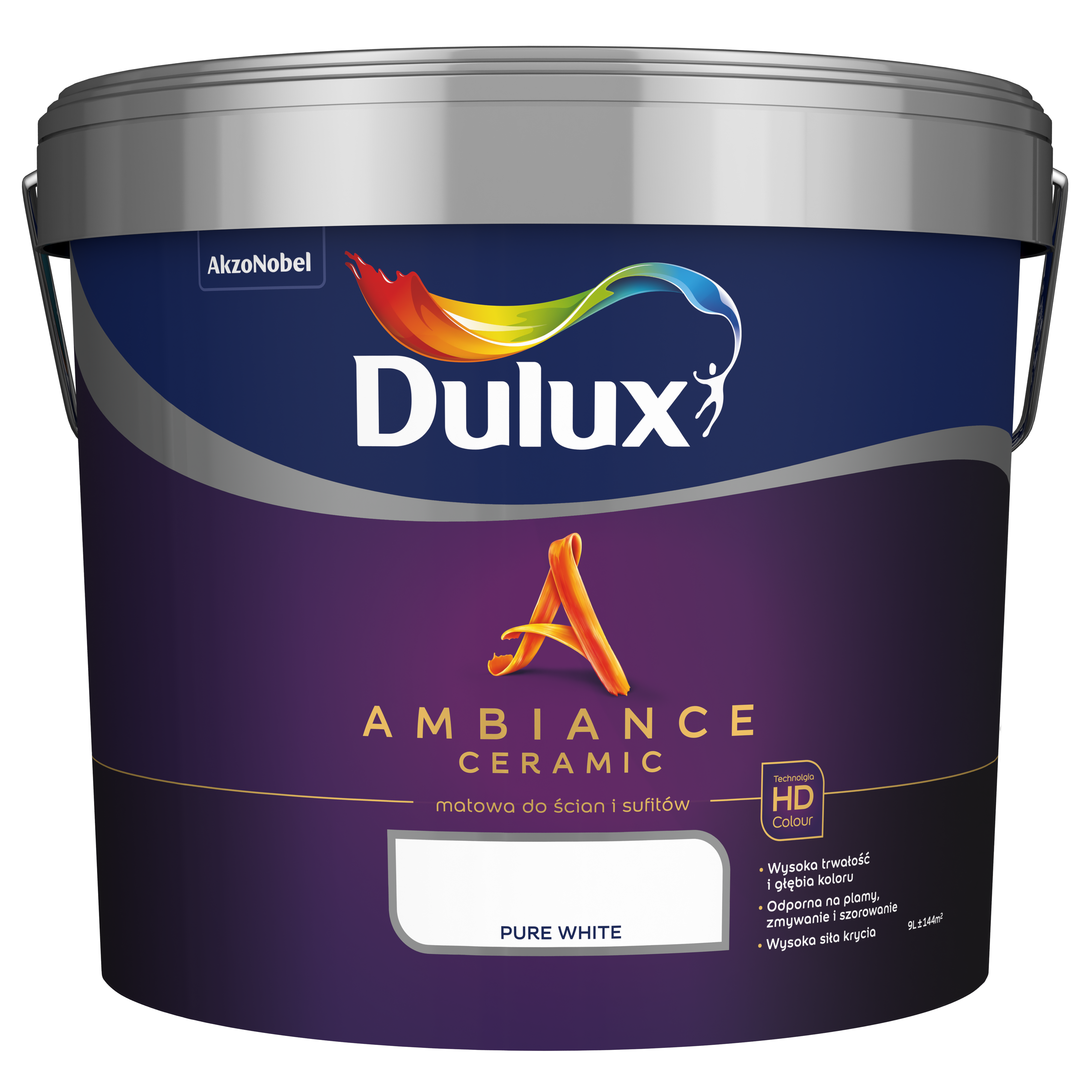 Farba Dulux Ambiance Ceramic Pure White 9 l