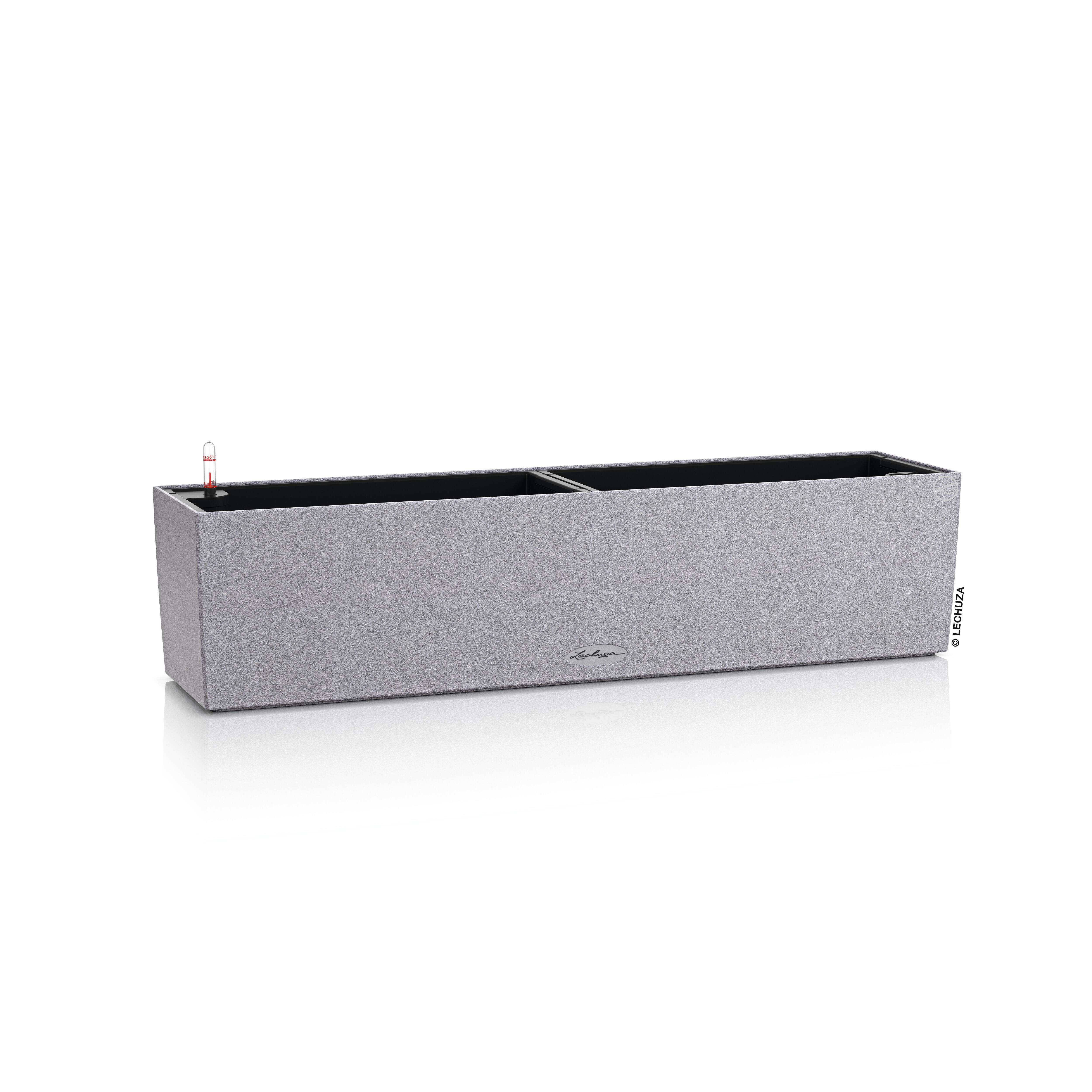 Vaso autoirrigante Stone LECHUZA in polipropilene grigio H 19 x L 79 x P 19 cm - 6