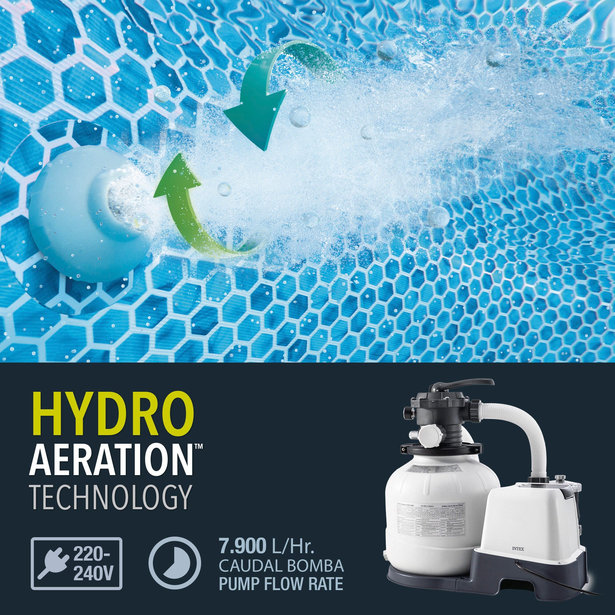 Monobloco+clorador salino 32000L Intex - 9