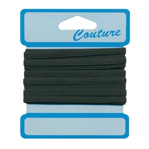 Cordoncino Elastico Piatto 5 Mm - 5 Metri, Poliestere, Per Cucito Fai Da Te, Bianco, Resistente E Lavabile