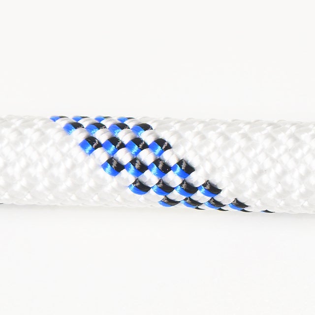 CUERDA SEMIESTÁTICA EN1891 TIPO A 10.5MM. 100M BLANCA Y PINTAS AZULES ROMBULL