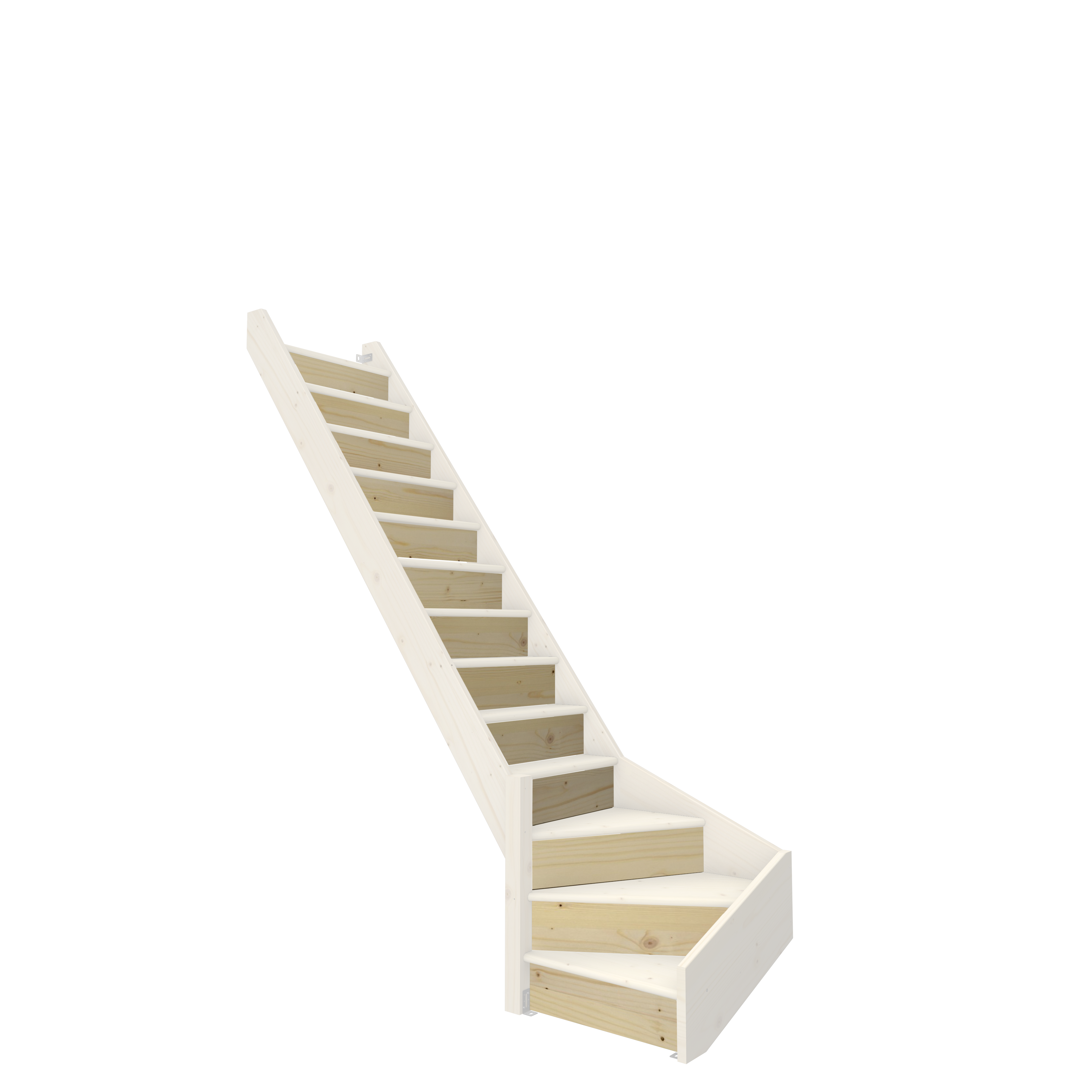 Controgradino per scale Normandie a L naturale L 146 cm 13 pezzi - 2