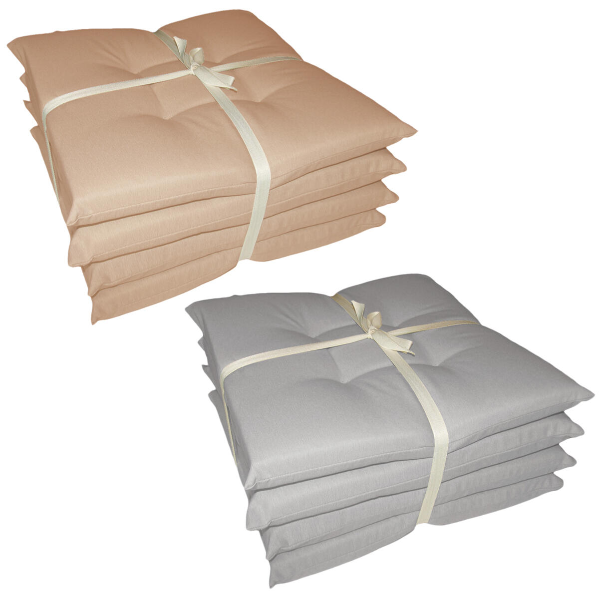 Beige Colori Diversi Gräfenstayn® Set Di 4 Cuscini Per Sedia 40x40x9cm Da Interni Ed Esterno In