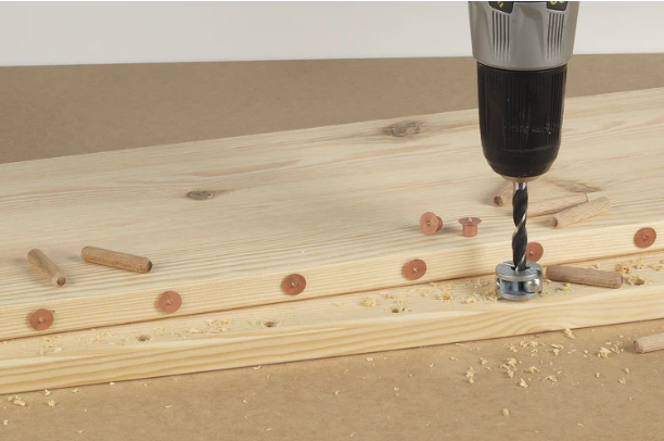 Kit avec foret centreur pour assemblage par tourillons Diam.6 mm WOLFCRAFT - 3