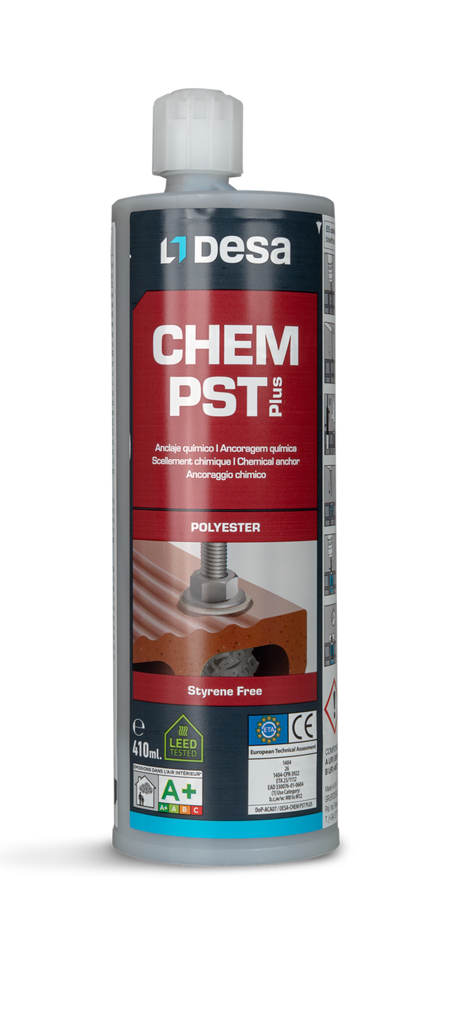 ANCLAJE QUIMICO POLIESTER CHEM PST PLUS 410ML DESA