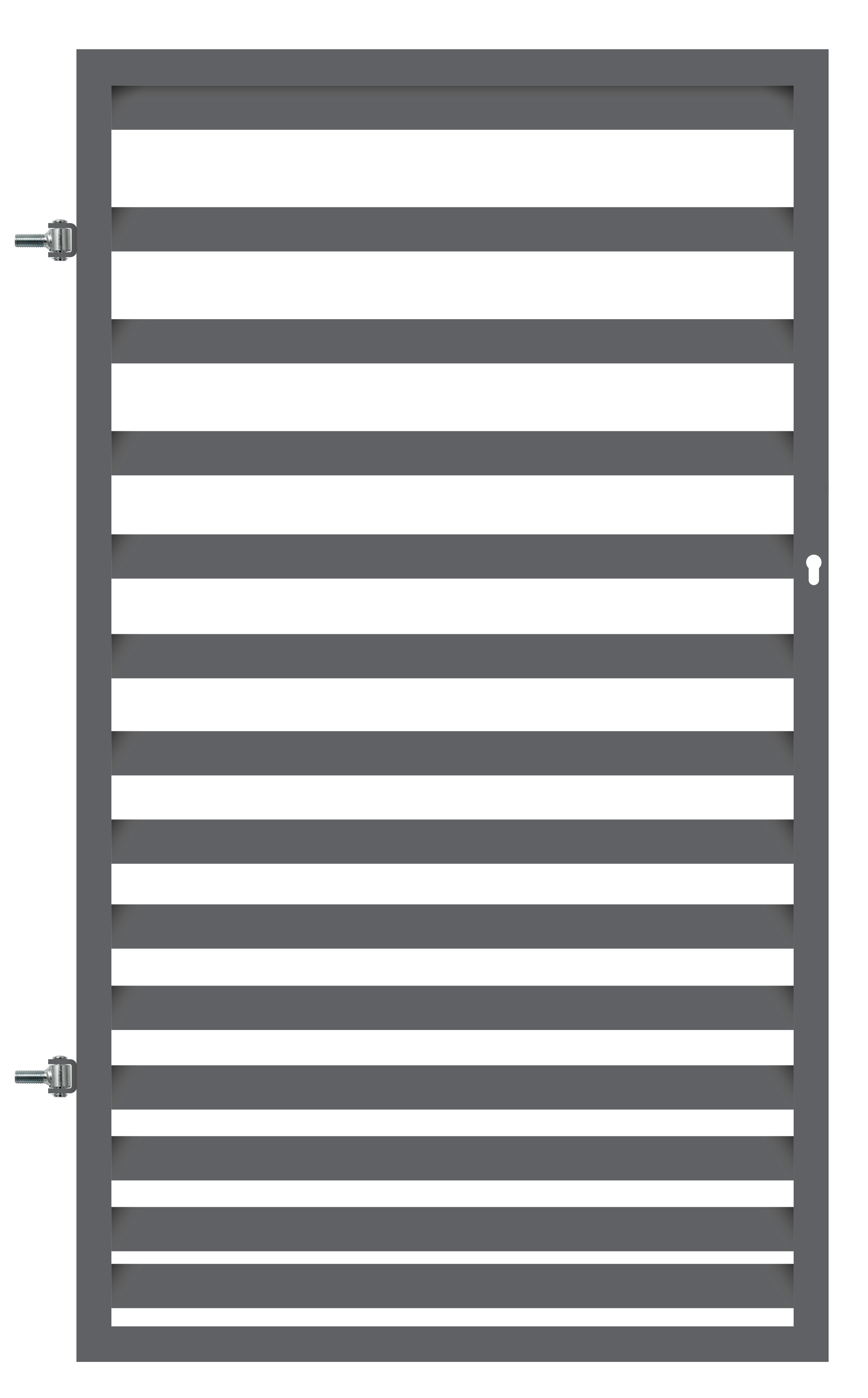 Furtka Bali II 90x180 cm lewa elektrozaczep antracyt Polbram
