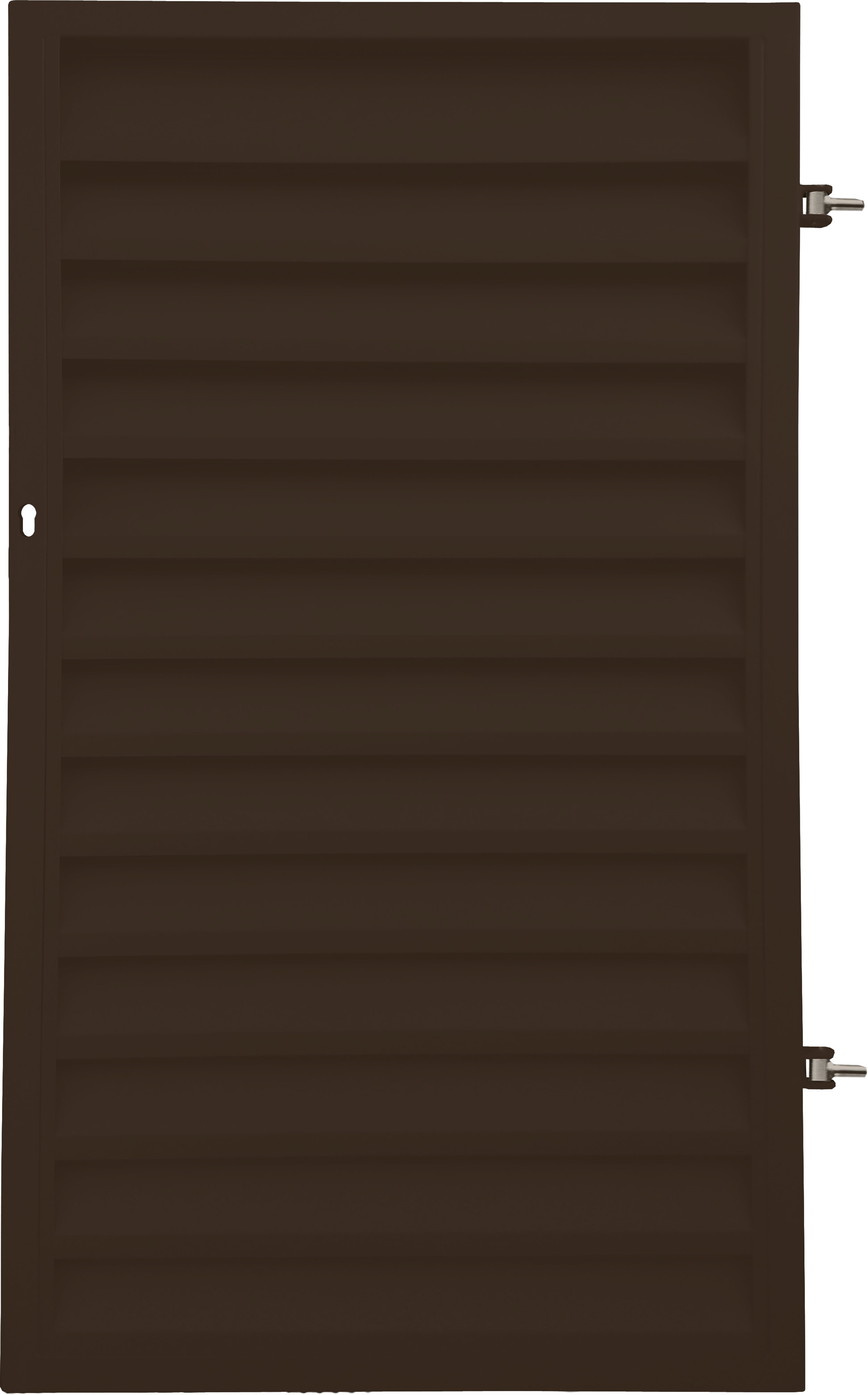 Furtka Kreta 90x150 cm prawa brązowa z elektrozaczepem Polbram