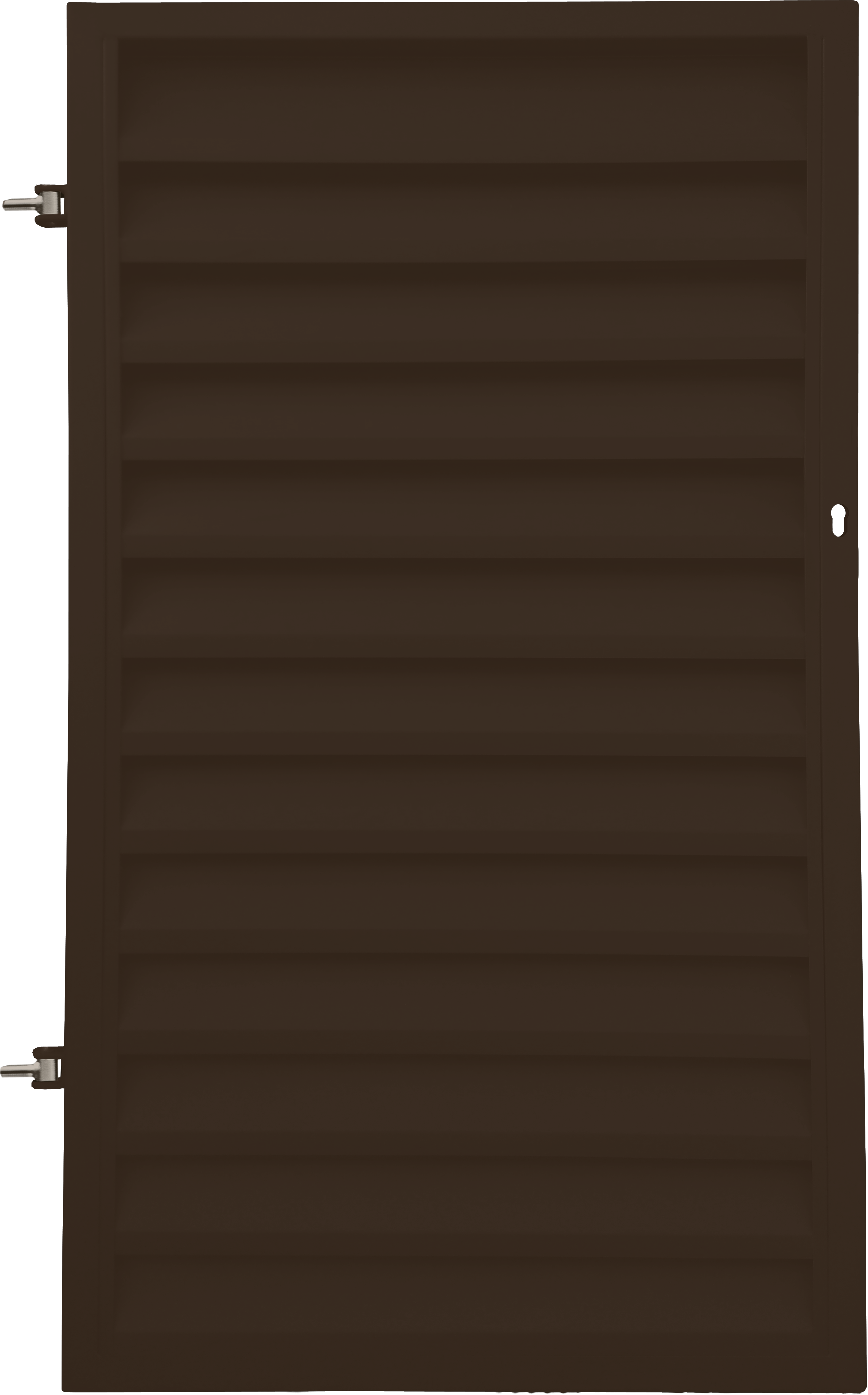 Furtka Kreta 90x150 cm lewa brązowa z elektrozaczepem Polbram