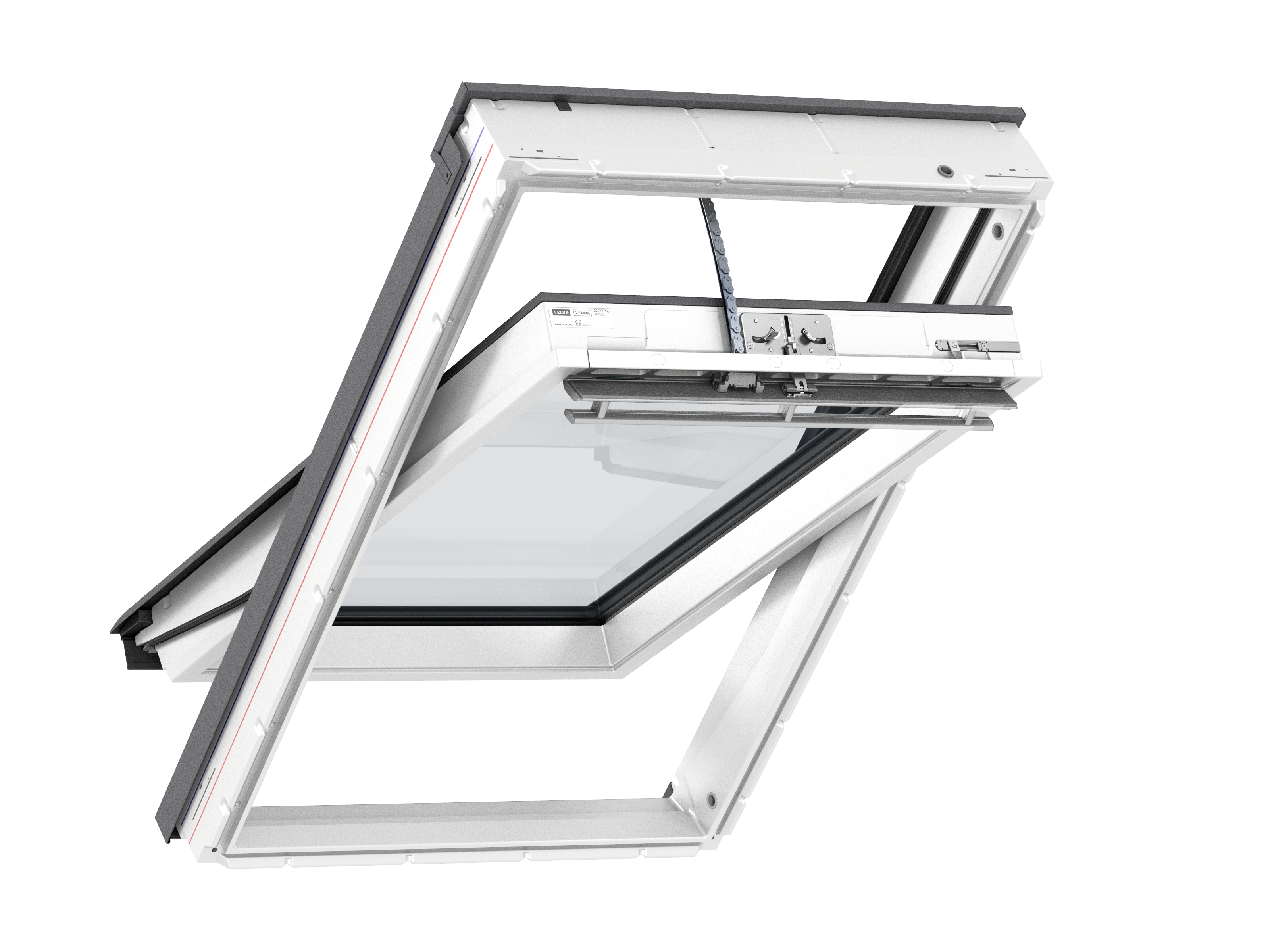Okno dachowe 3-szybowe GLU MK06 006430 78 x 118 cm sterowanie zdalne elektryczne solarne Velux