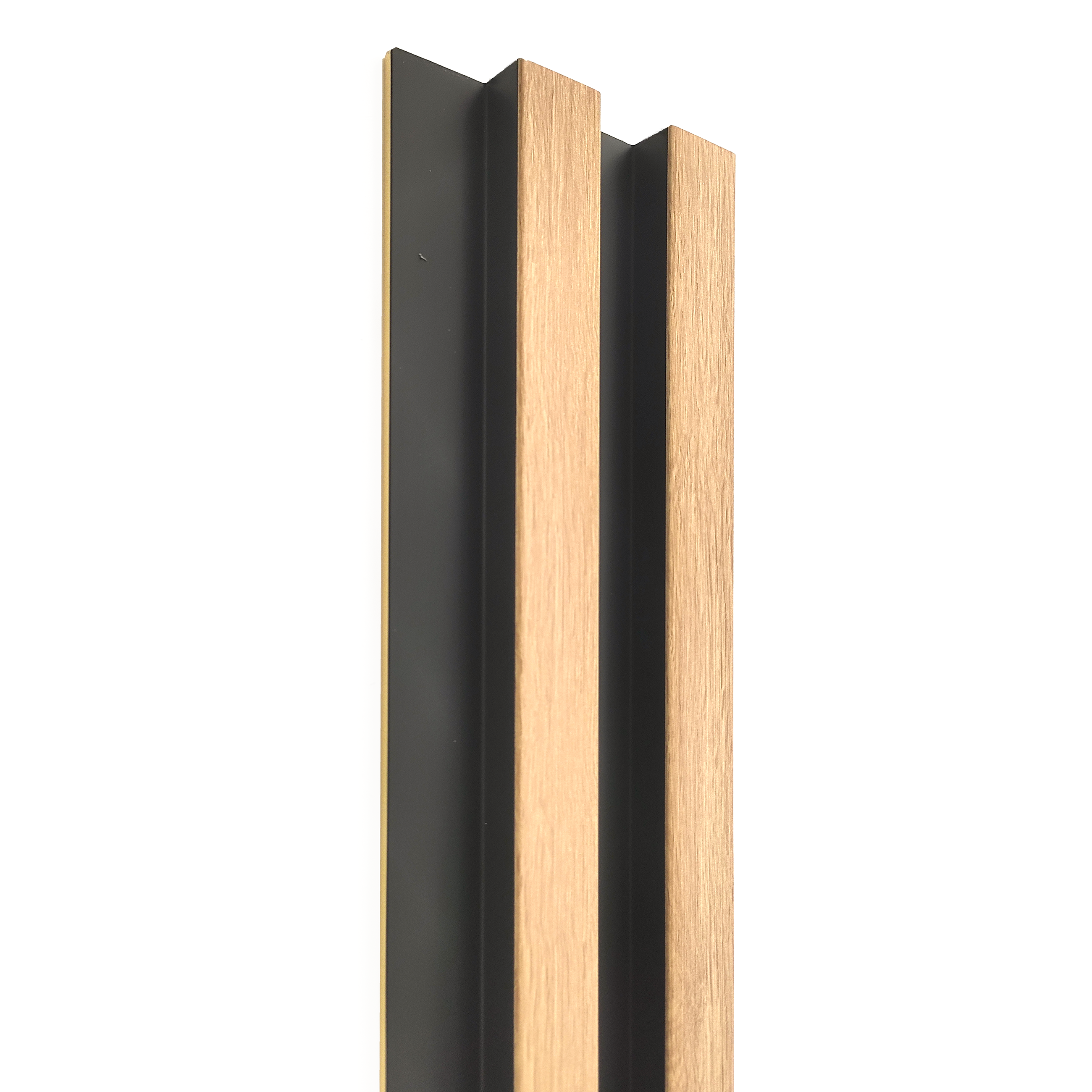 Panele ścienne 3D lamel 265x12.2 cm Lineo Black Oak