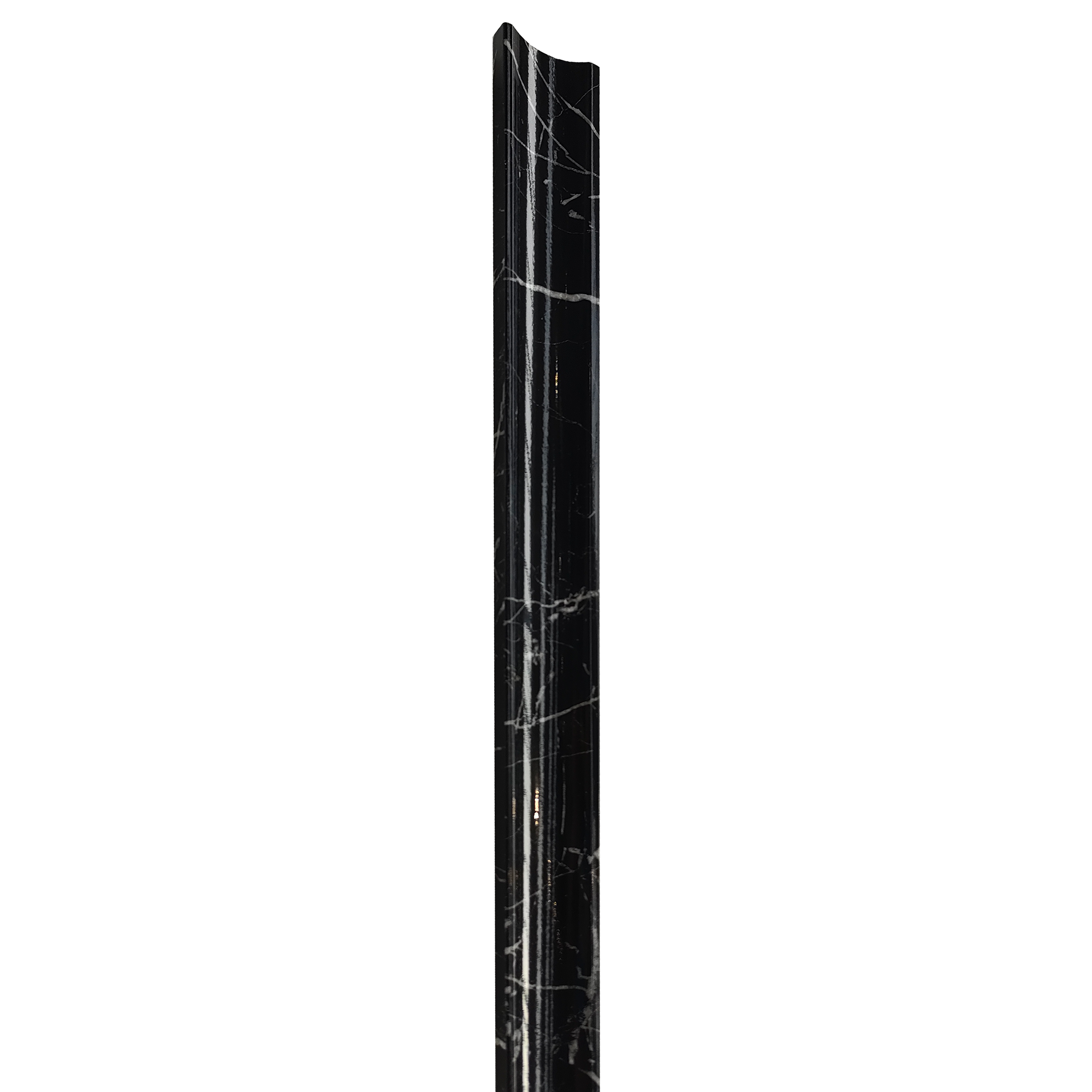 Listwa końcowa 265x3.2 cm do paneli ściennych 3D  Limeo BL Marble Black