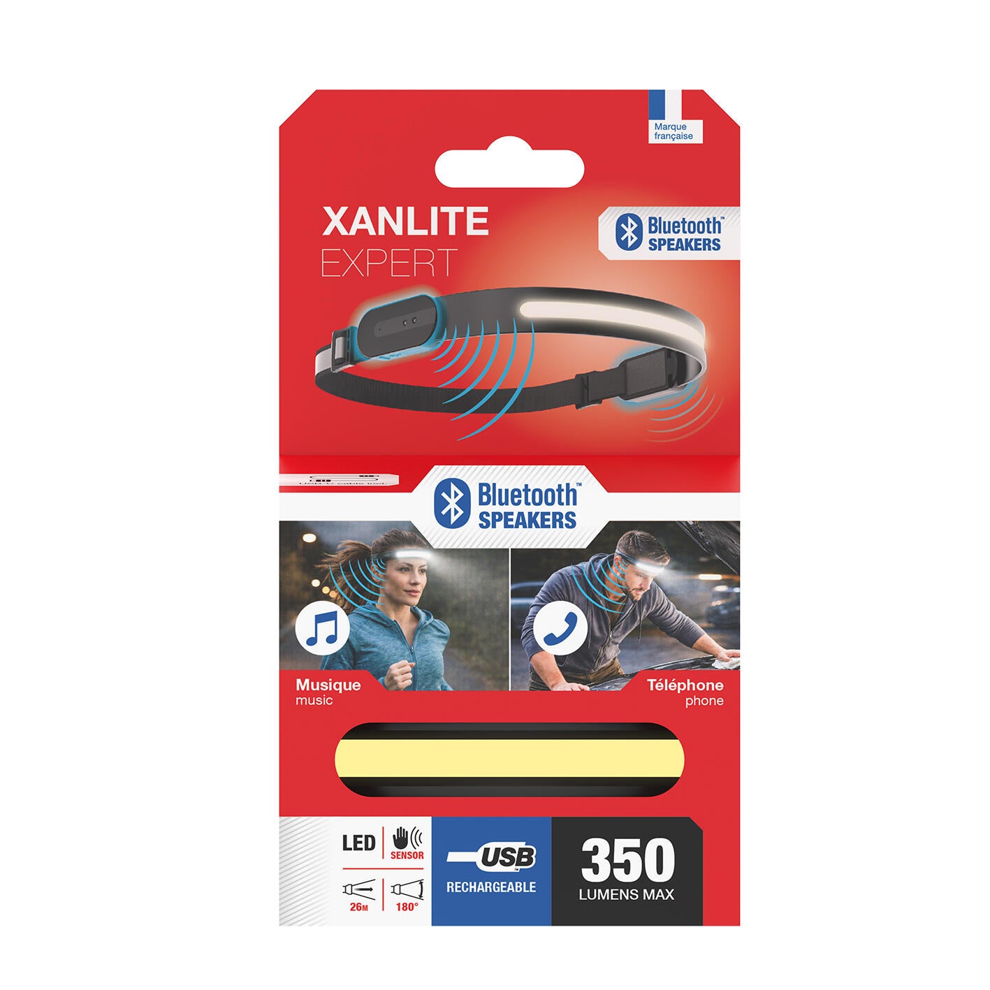 Lampe frontale sur batterie 350 lumens XANLITE - 3