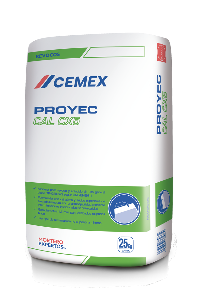 MORT PROYEC CAL CX5 BCO 25KG