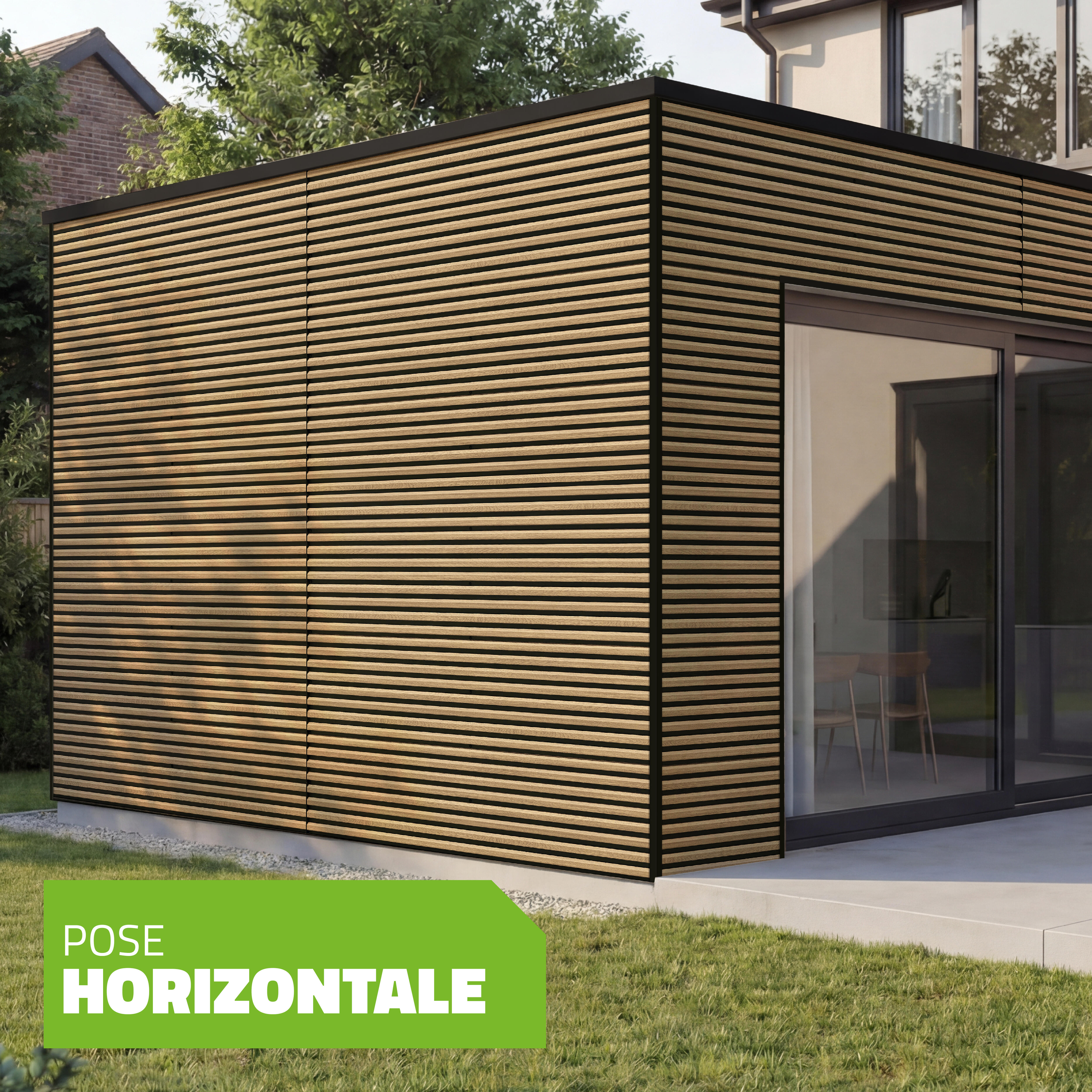 Bardage en panneau biseau chêne l.44xL.250cm PROFIL ACIER FRANCE Spe-paf000212 - 2