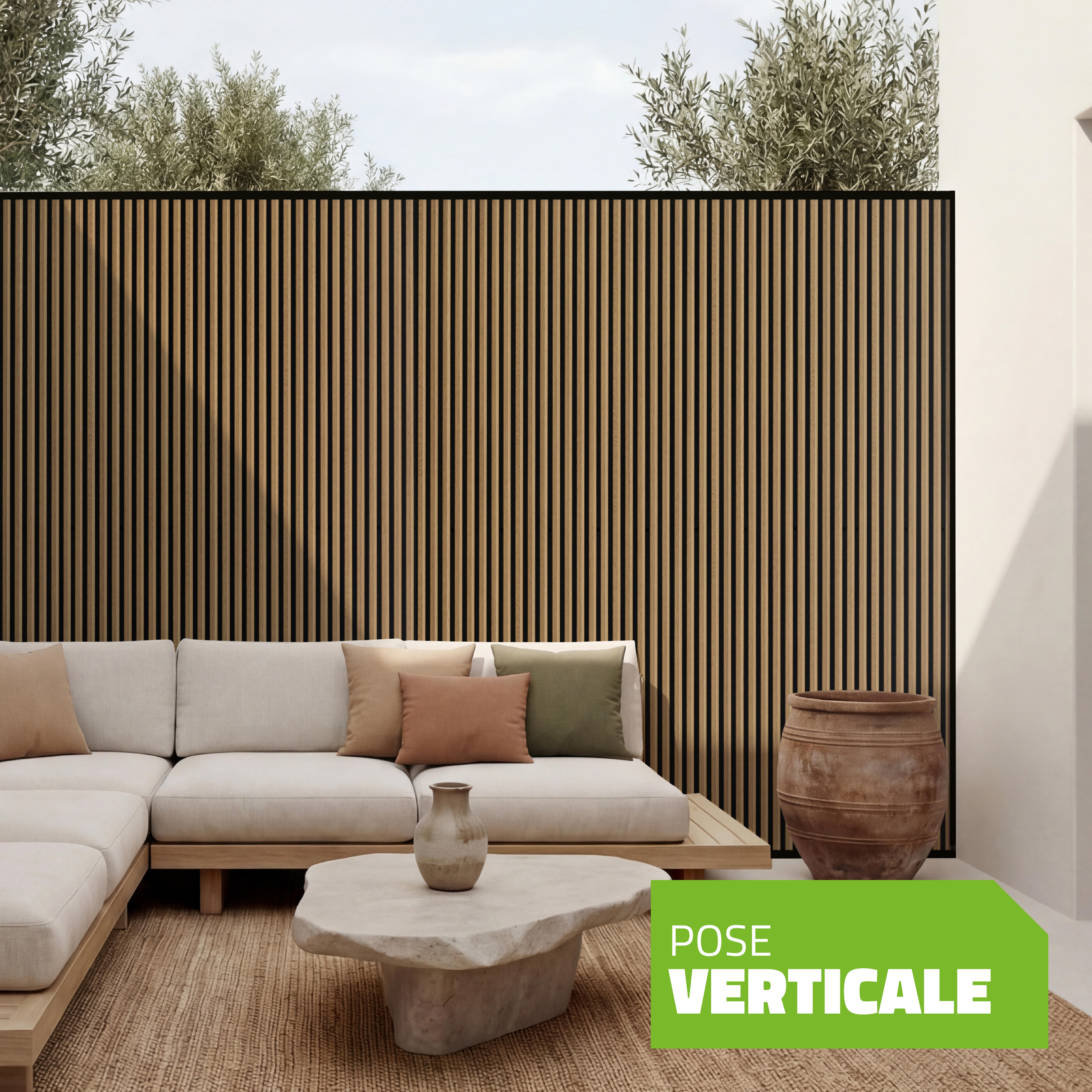 Bardage en panneau biseau chêne l.44xL.250cm PROFIL ACIER FRANCE Spe-paf000212 - 3