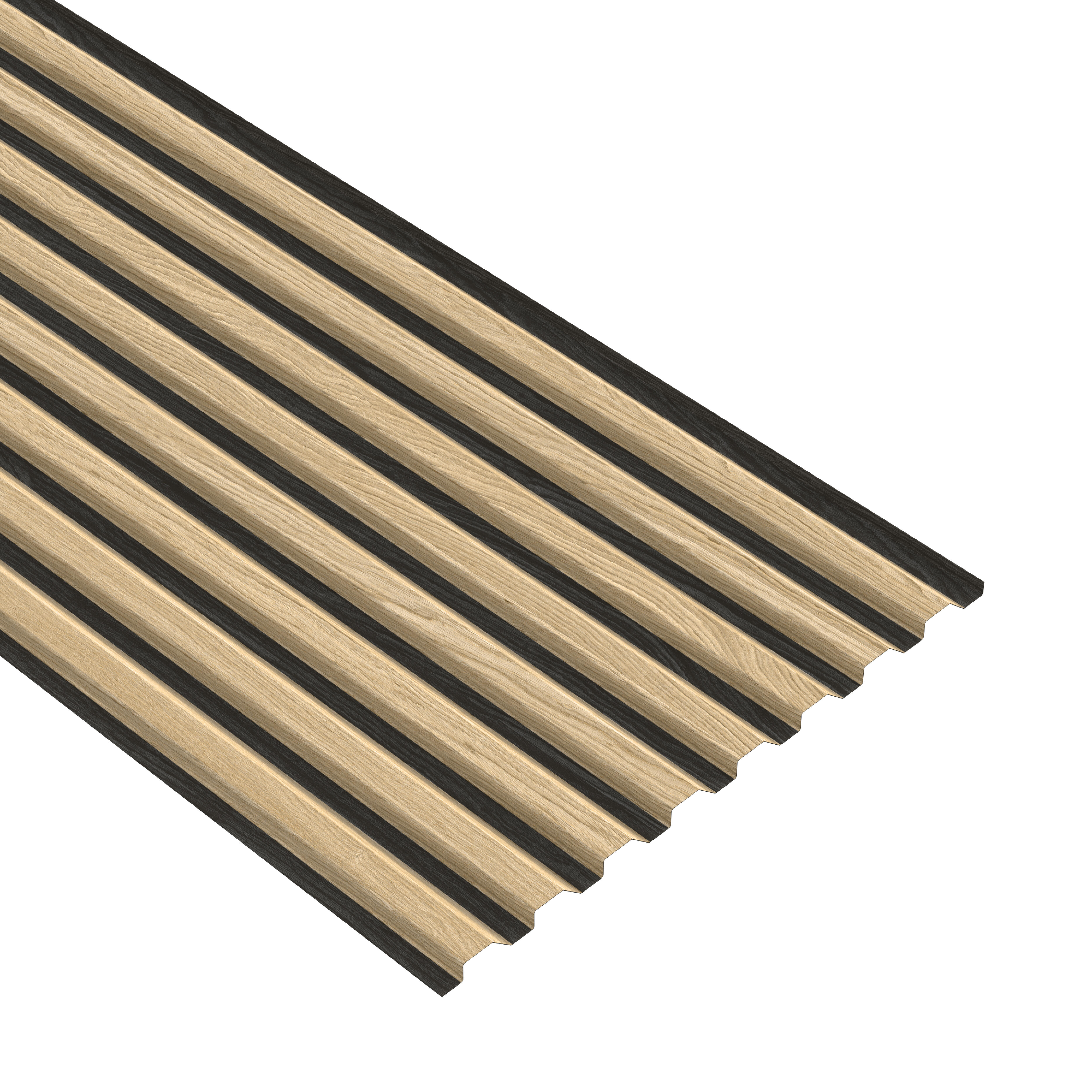 Bardage en panneau biseau chêne l.44xL.250cm PROFIL ACIER FRANCE Spe-paf000212 - 4