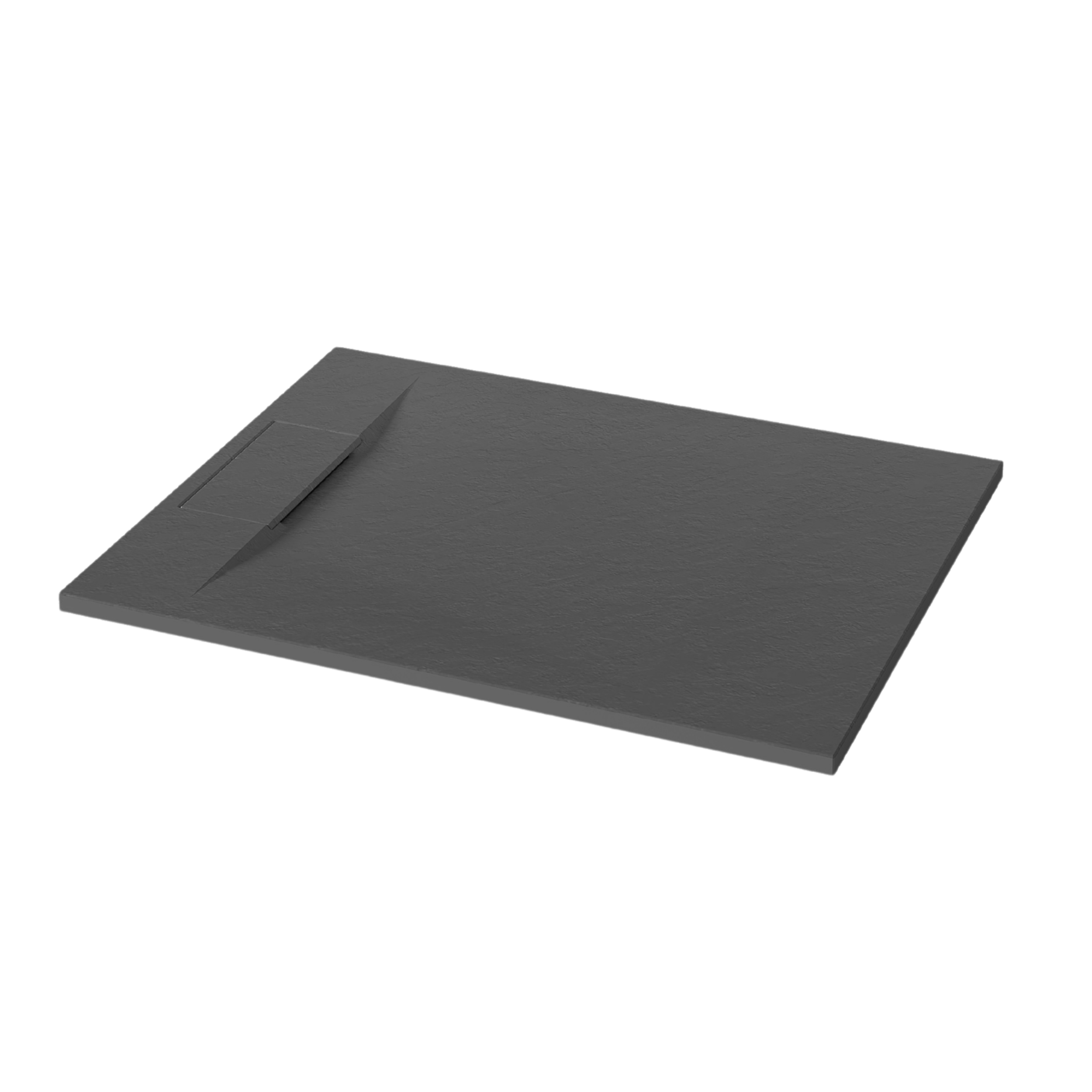 Brodzik do kabiny prysznicowej prostokątny Alvero 90x80 cm czarny Invena