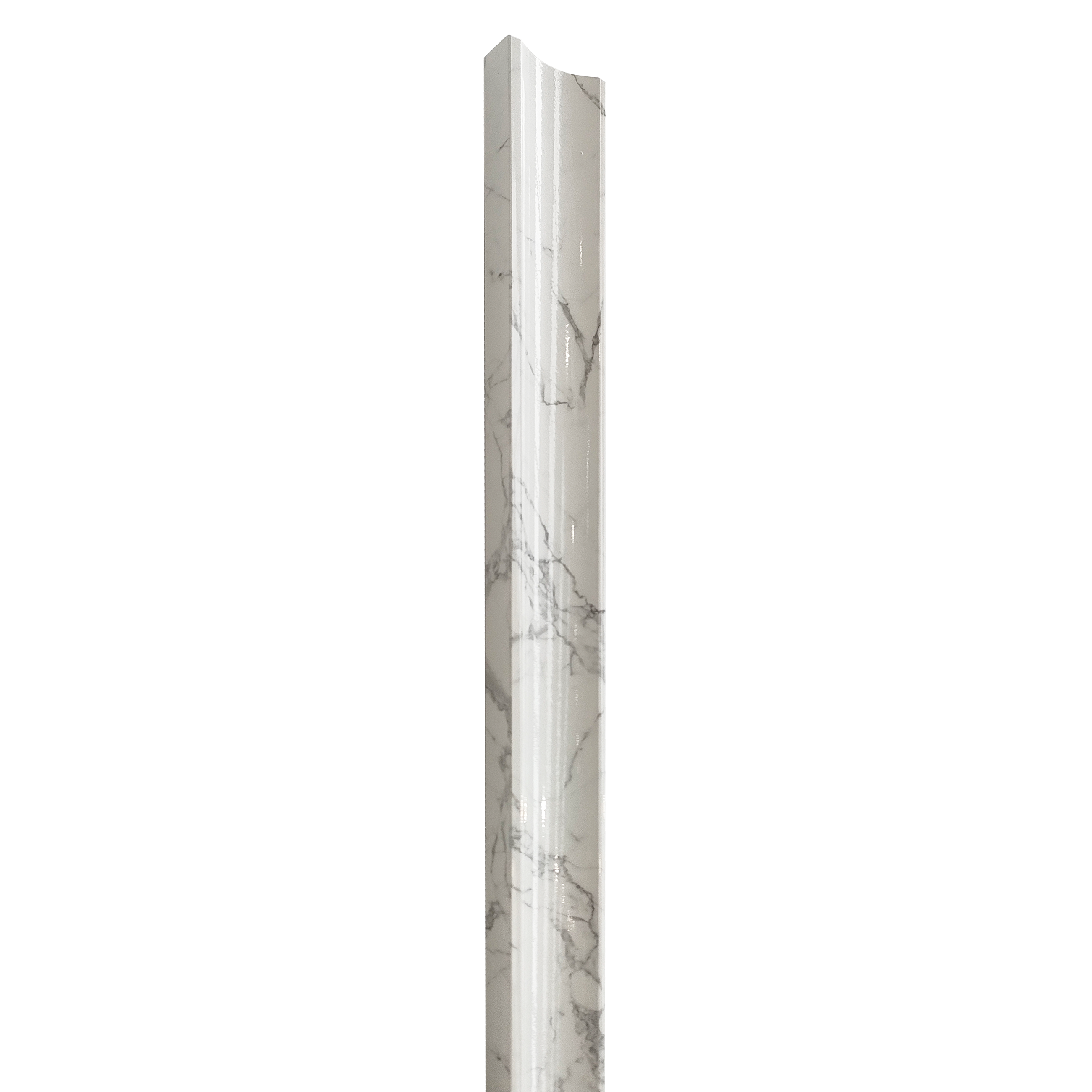 Listwa końcowa 265x3.2 cm do paneli ściennych 3D Lineo Marble White