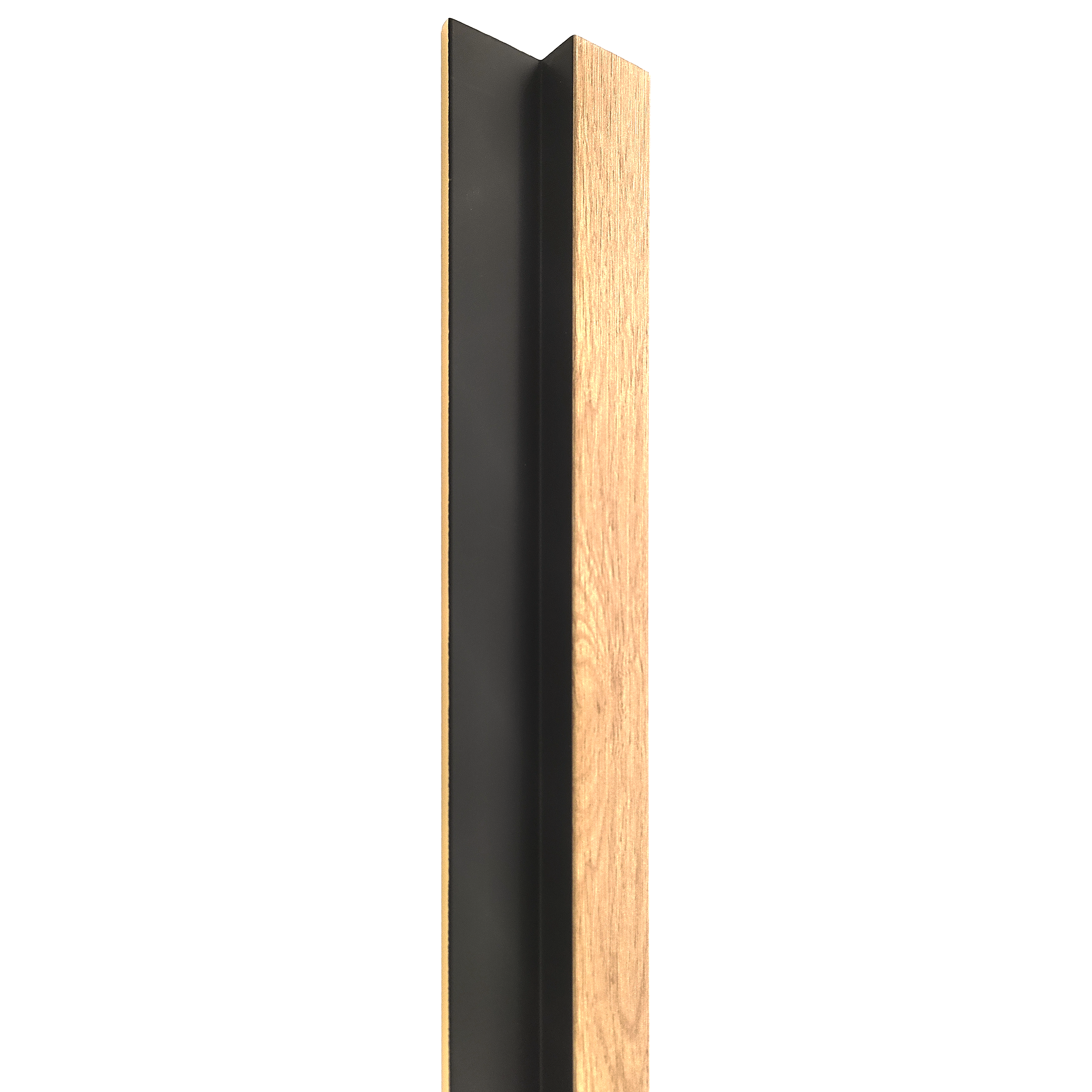 Listwa startowa 265x6.2 cm do paneli ściennych 3D Lineo Black Oak