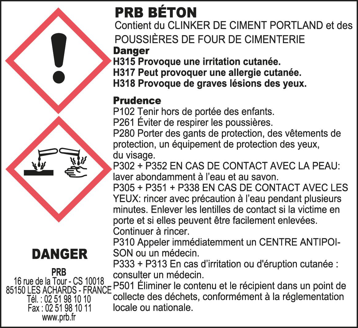 Béton courant prêt à l'emploi gris 30 kg - PRB - 2