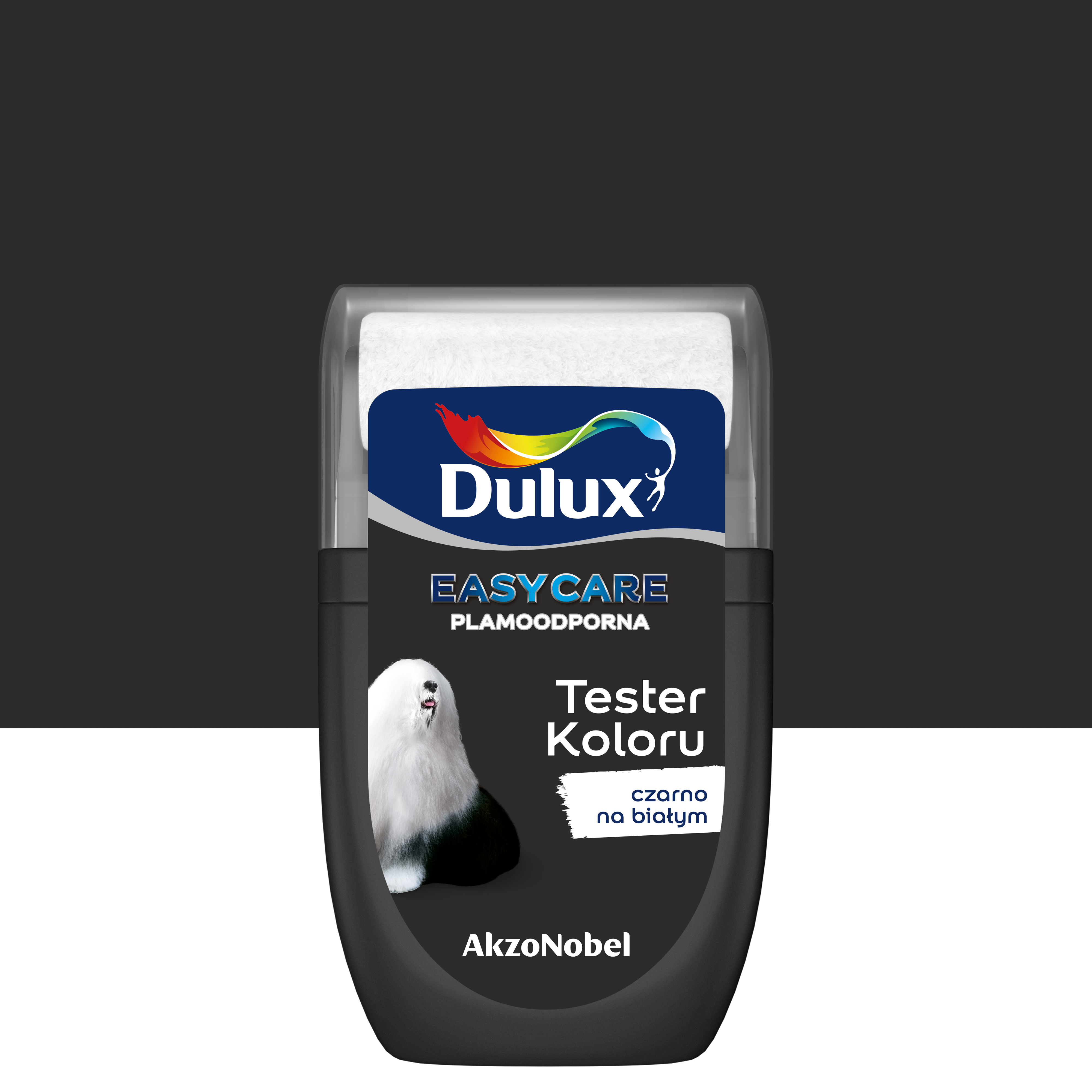 Tester farby Dulux Easycare Czarno na białym 30 ml - 2