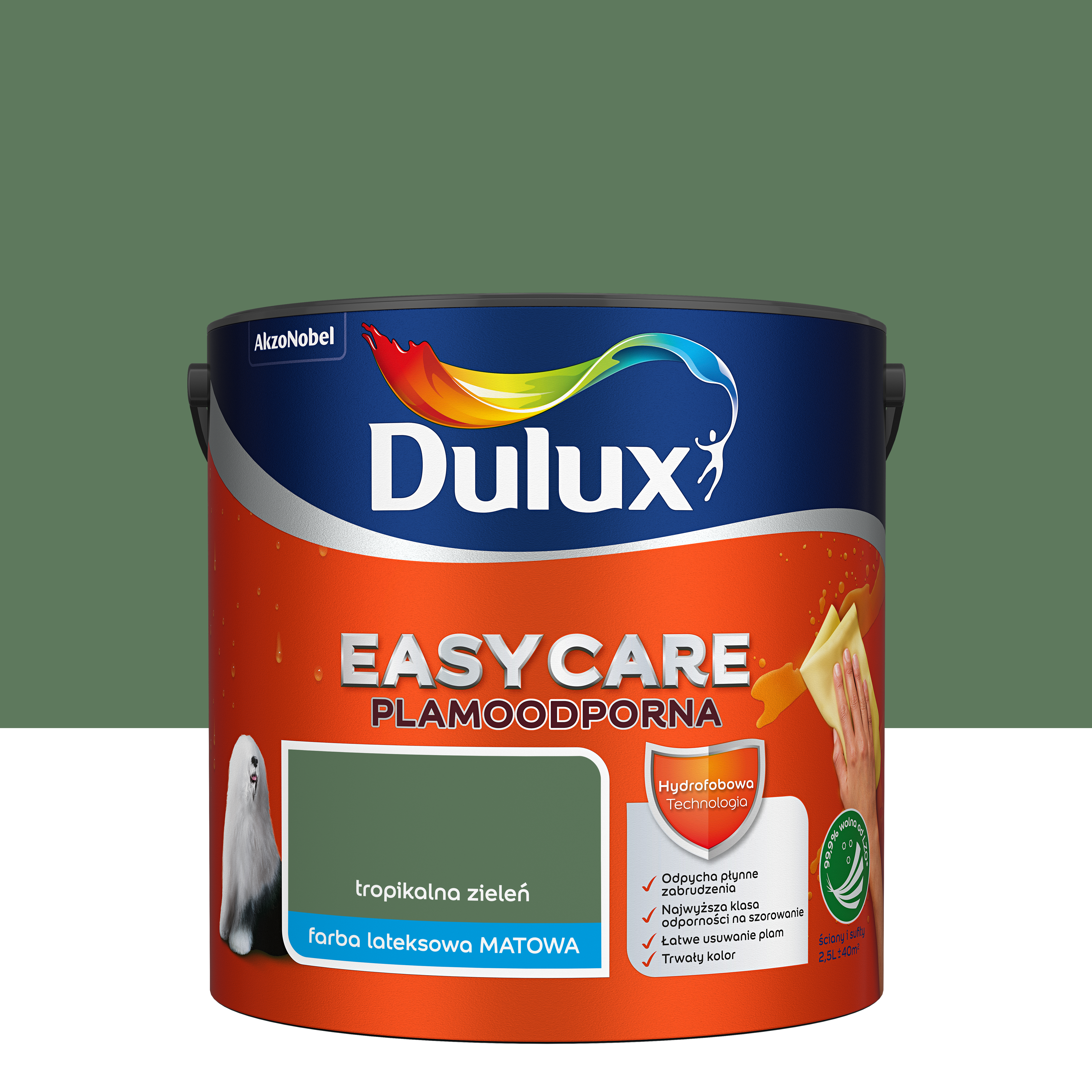 Farba Dulux Easycare Tropikalna zieleń 2.5 l - 4