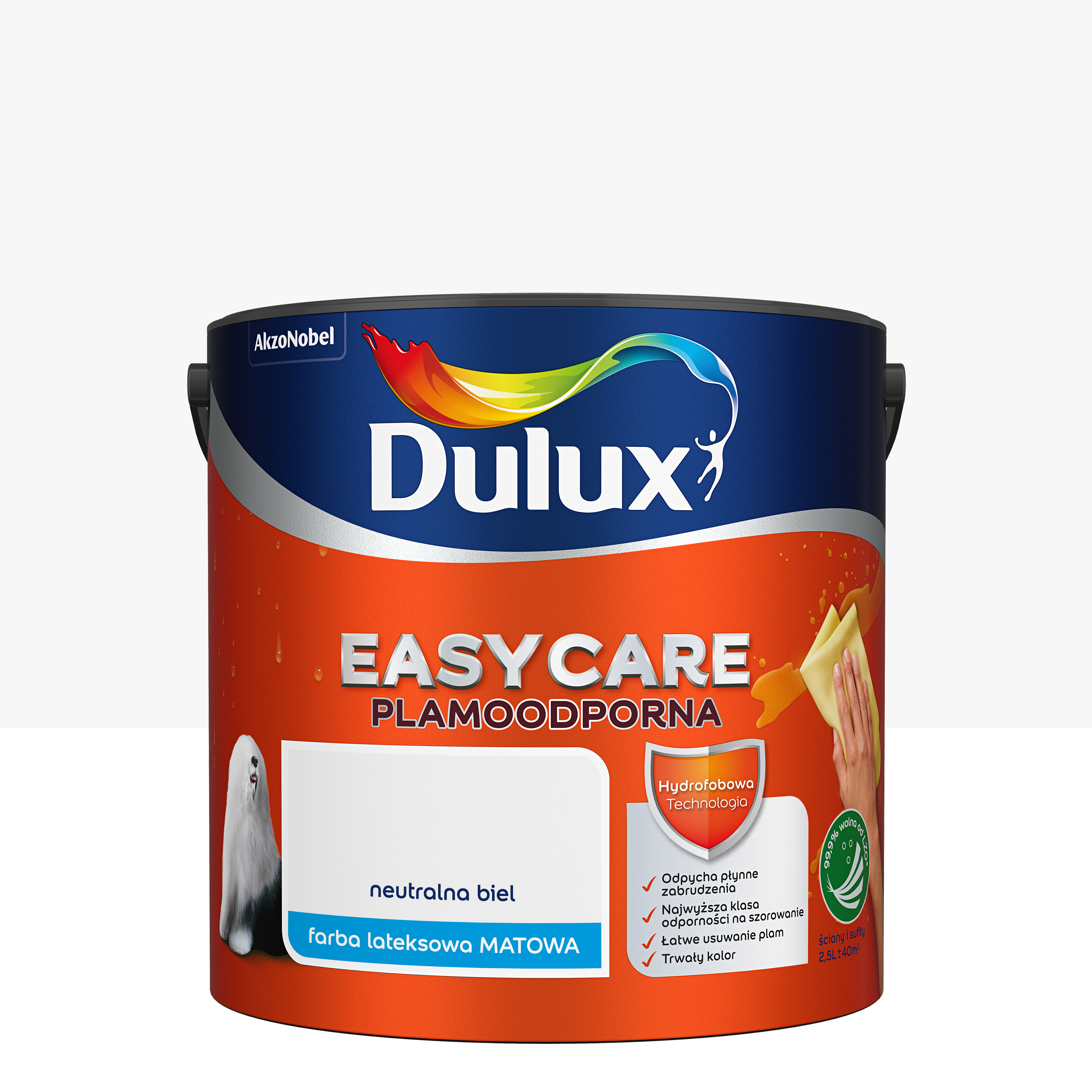 Farba Dulux Easycare Neutralna biel 2.5 l - 4