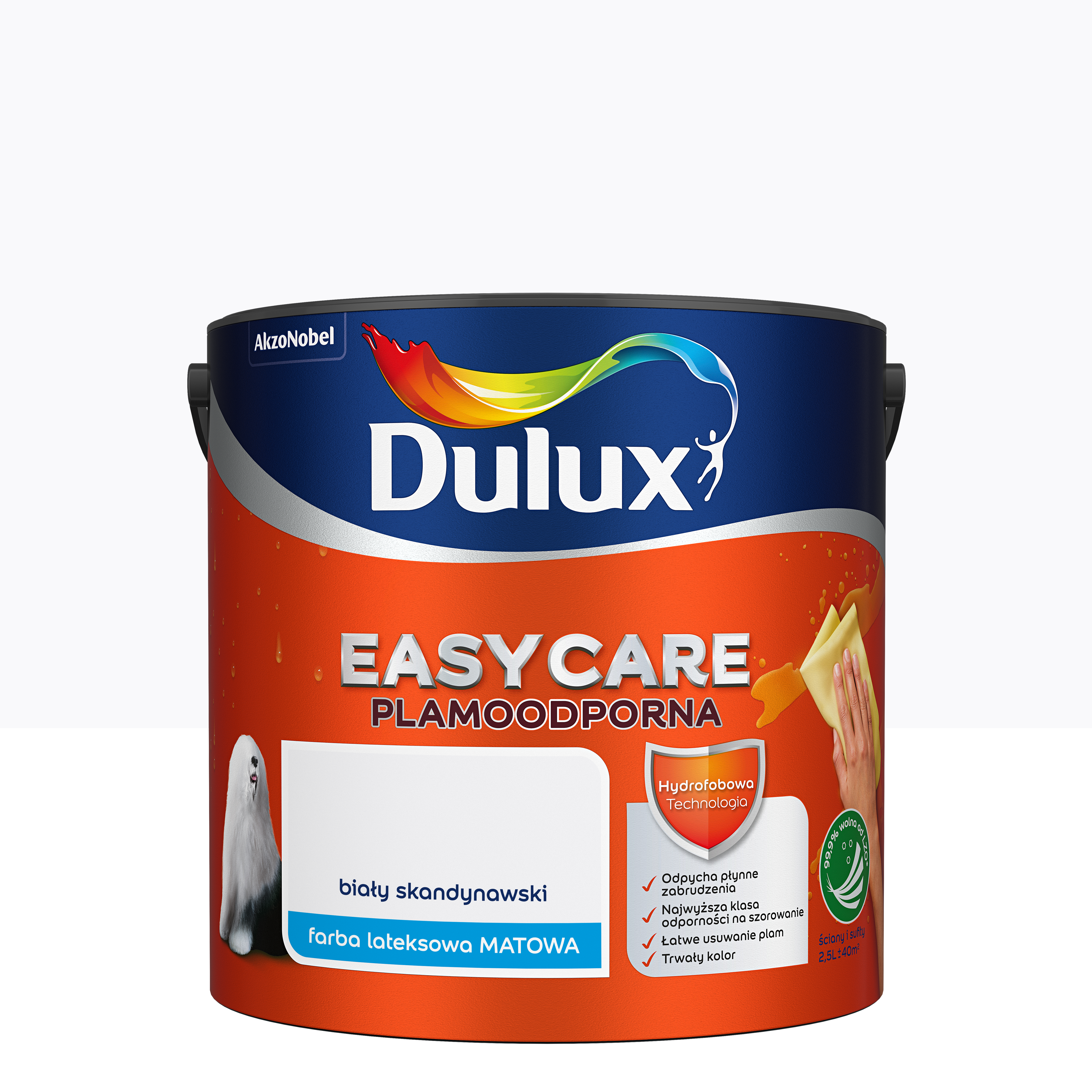 Farba Dulux Easycare Biały skandynawski 2.5 l - 4