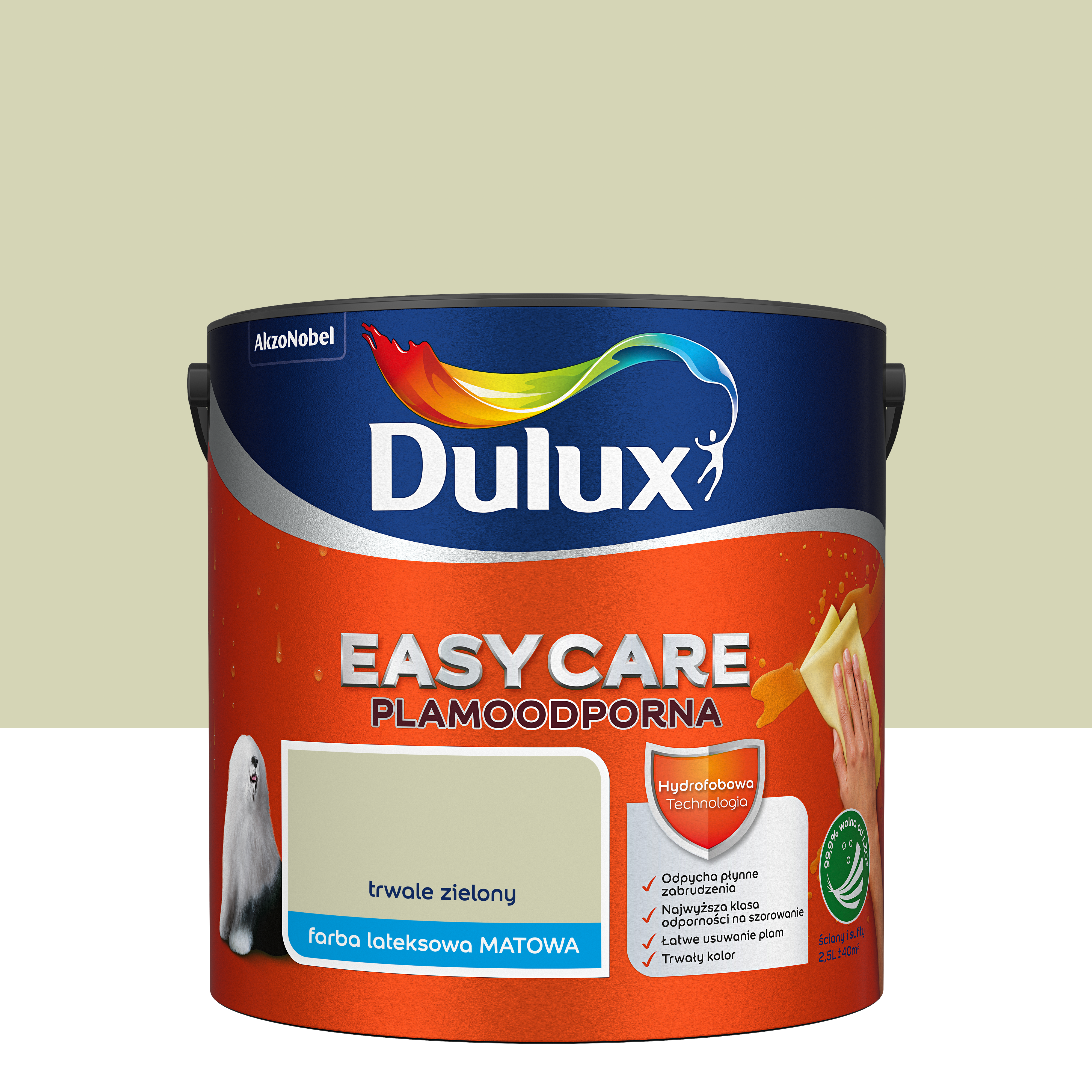 Farba Dulux Easycare Trwale zielony 2.5 l