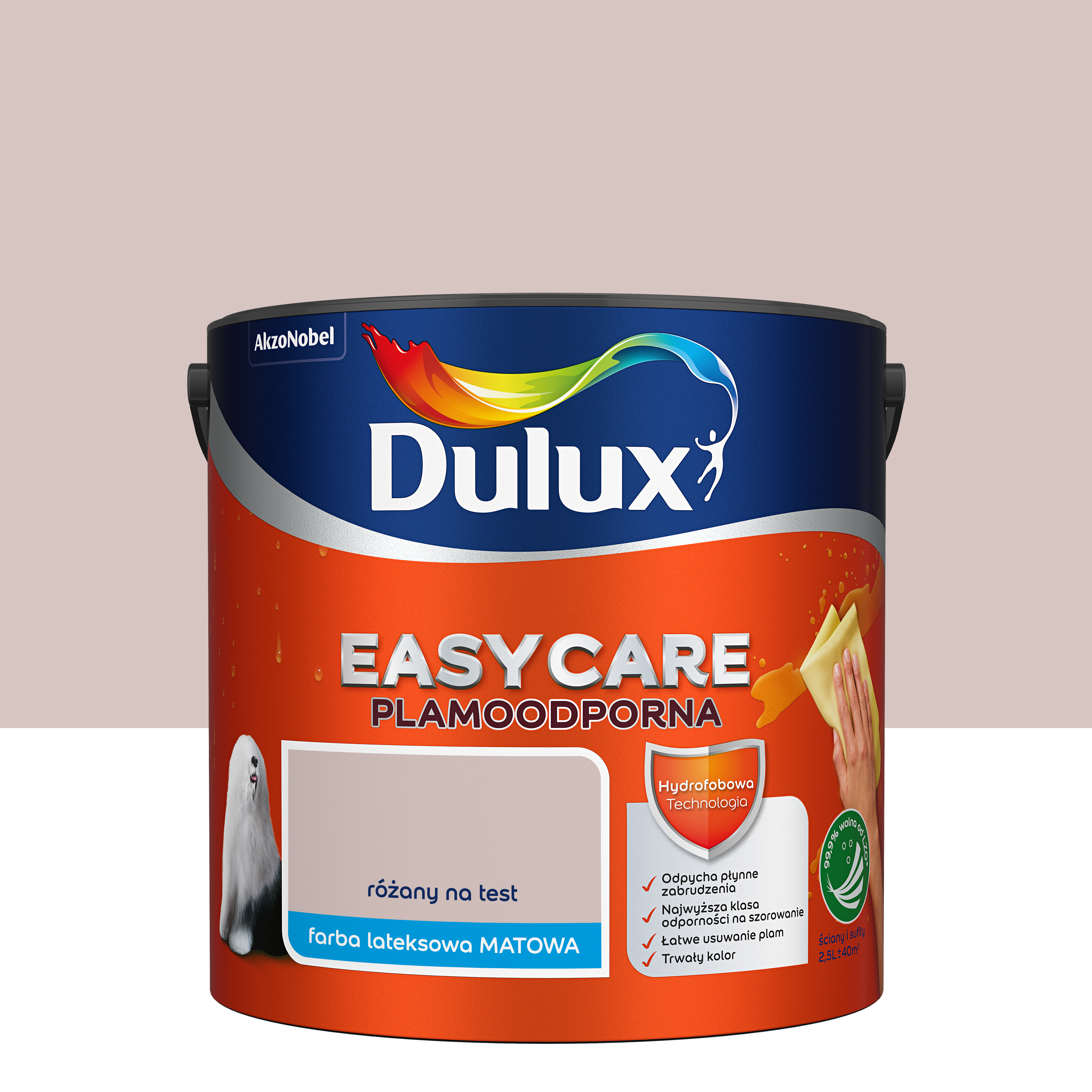 Farba Dulux Easycare Różany na test 2.5 l