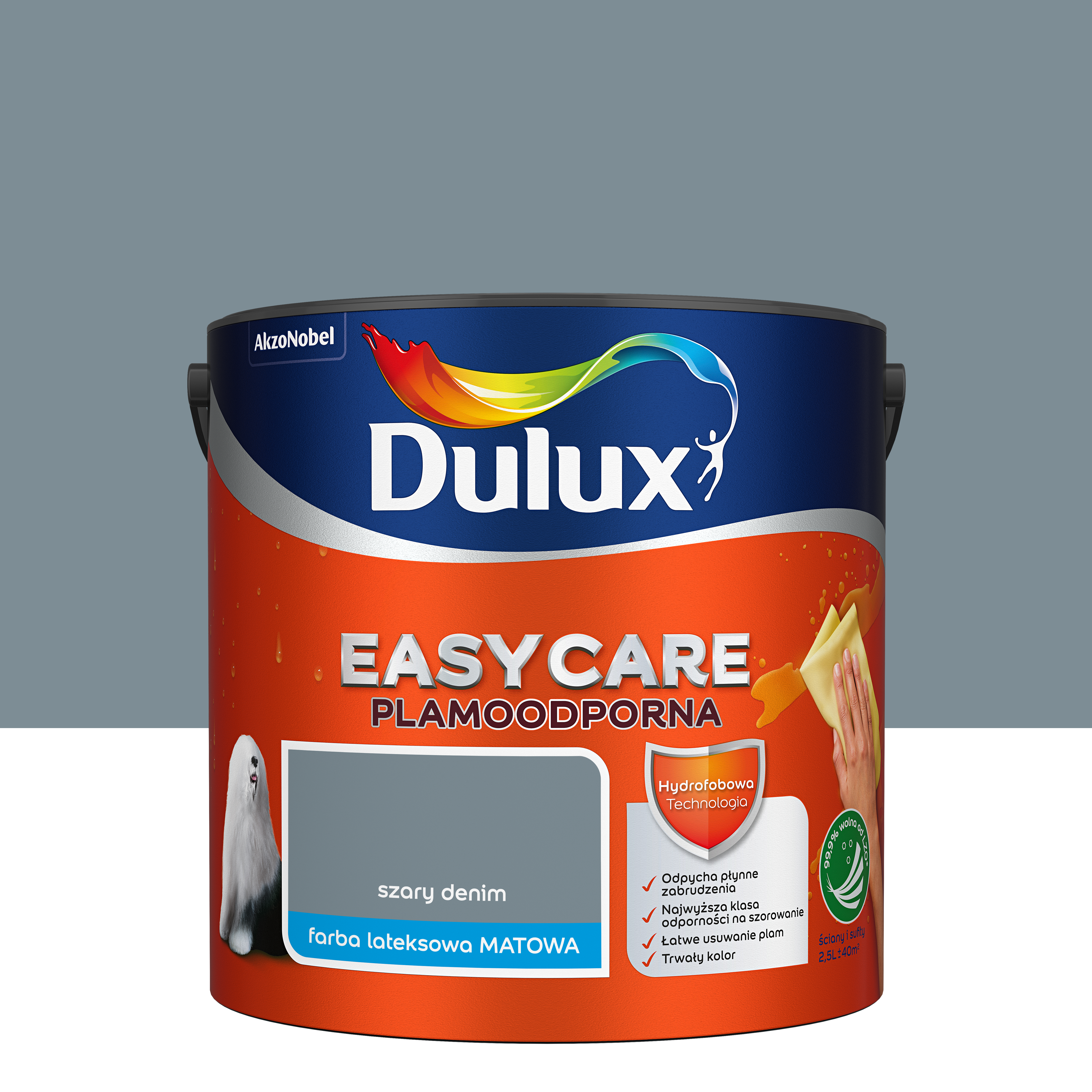 Farba Dulux Easycare Szary denim 2.5 l