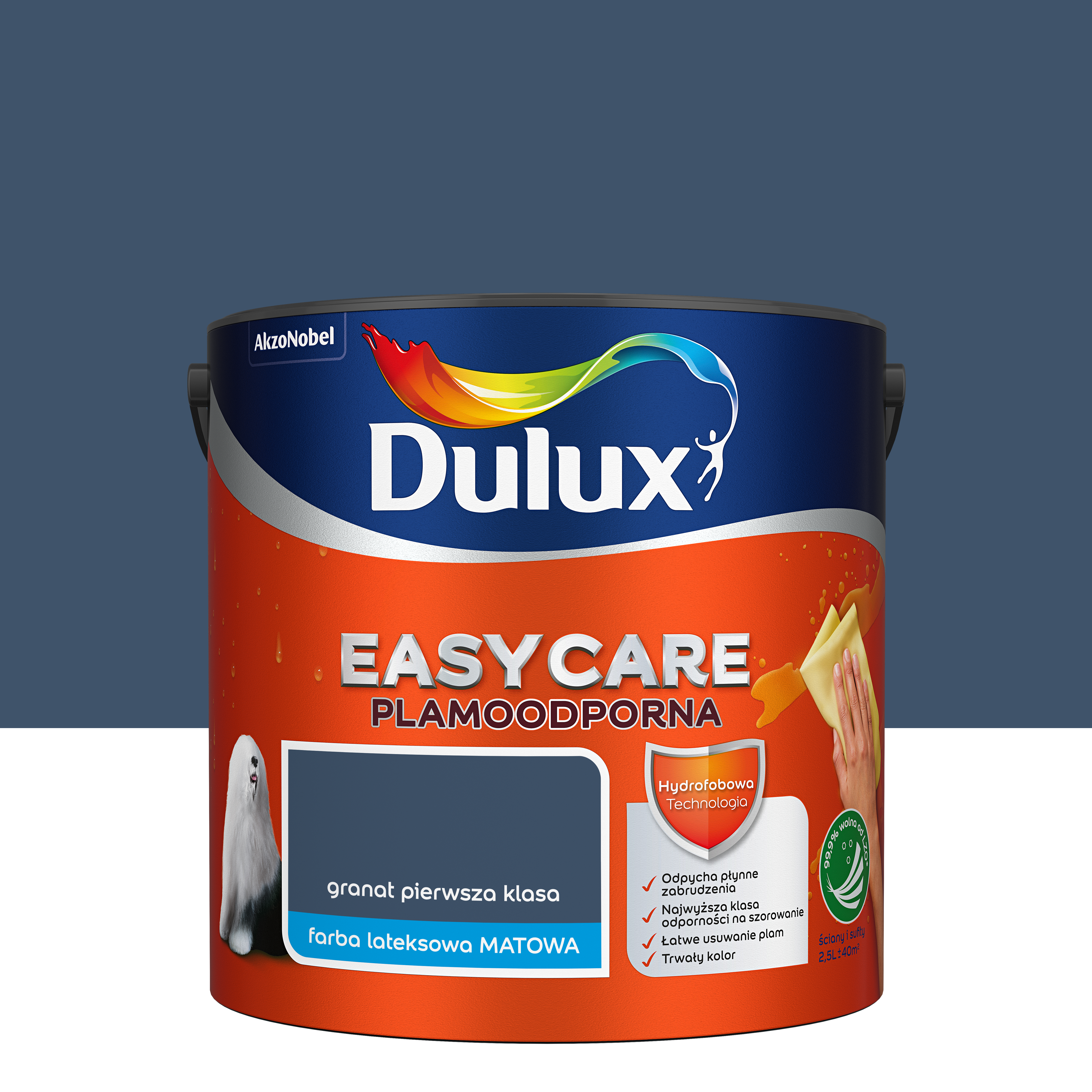 Farba Dulux Easycare Granat pierwsza klasa 2.5 l - 2
