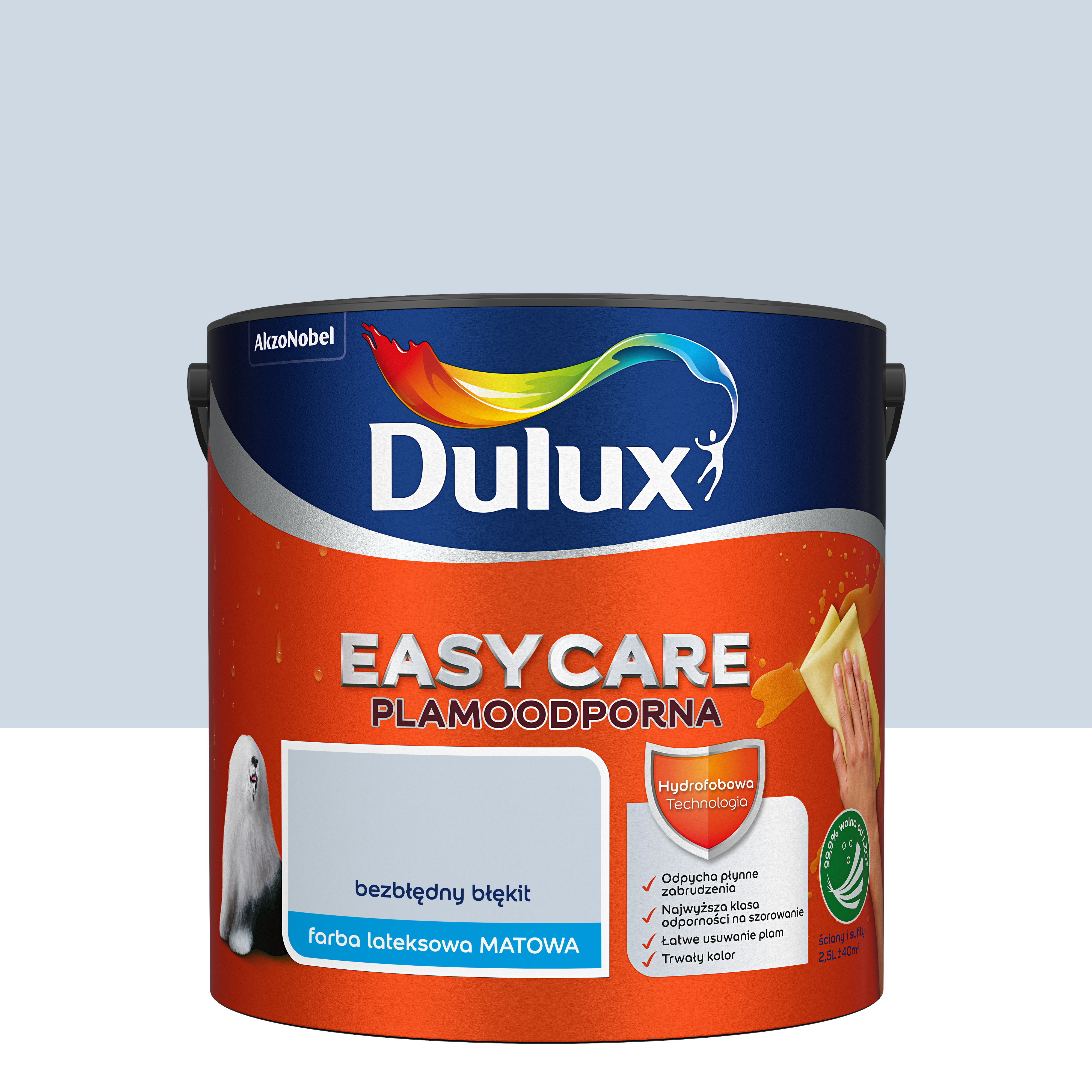 Farba Dulux Easycare Bezbłędny błękit 2.5 l
