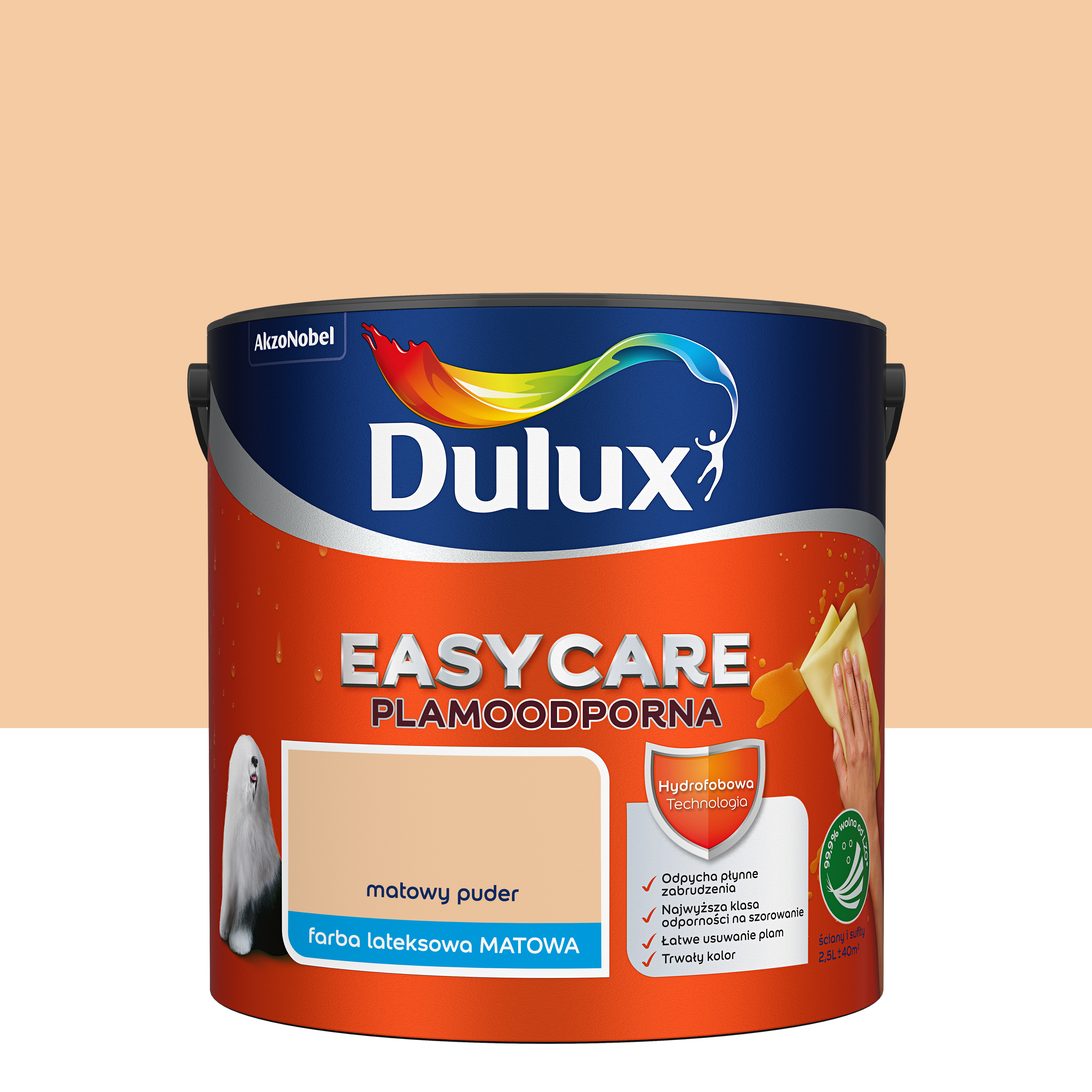 Farba Dulux Easycare Matowy puder 2.5 l
