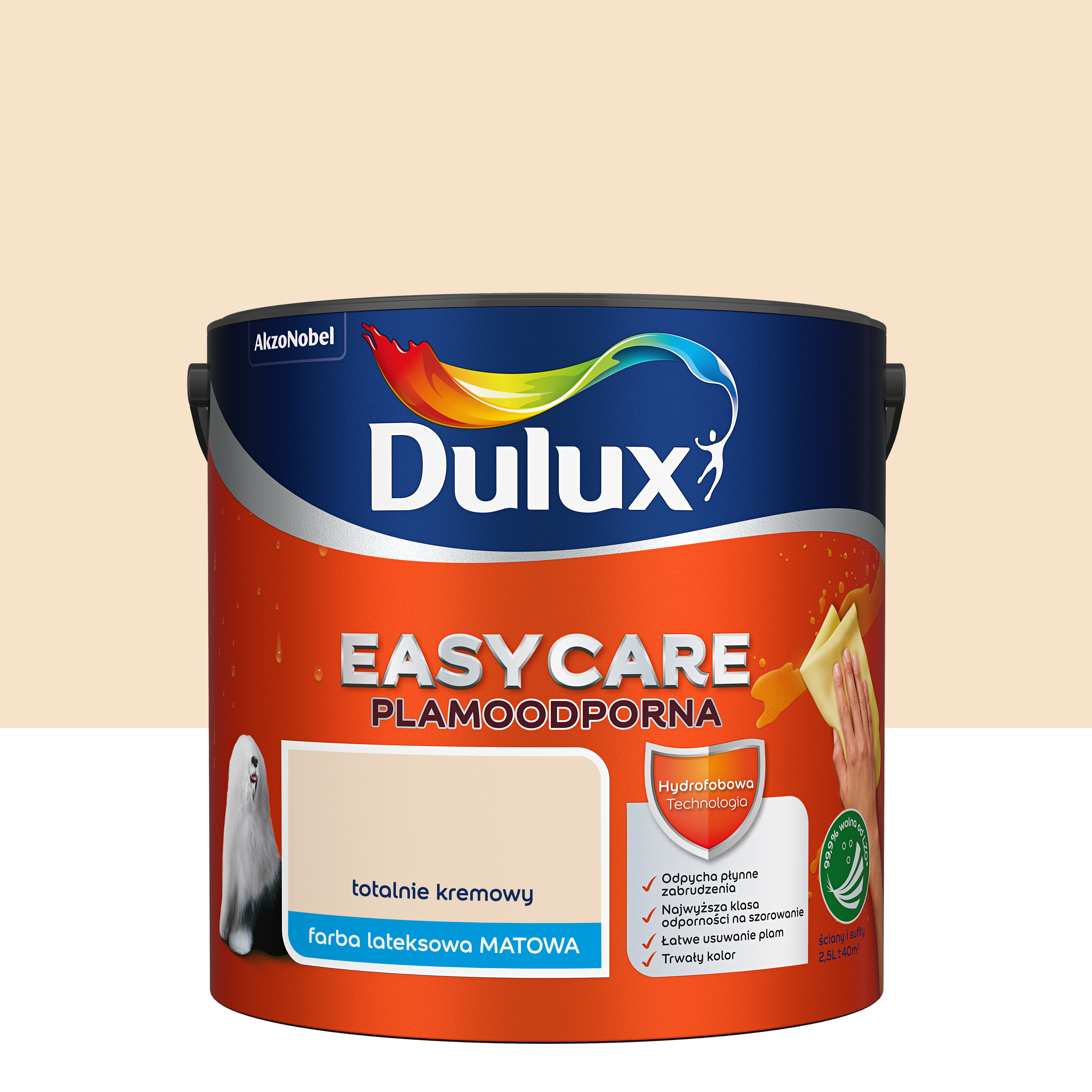 Farba Dulux Easycare Totalnie kremowy 2.5 l