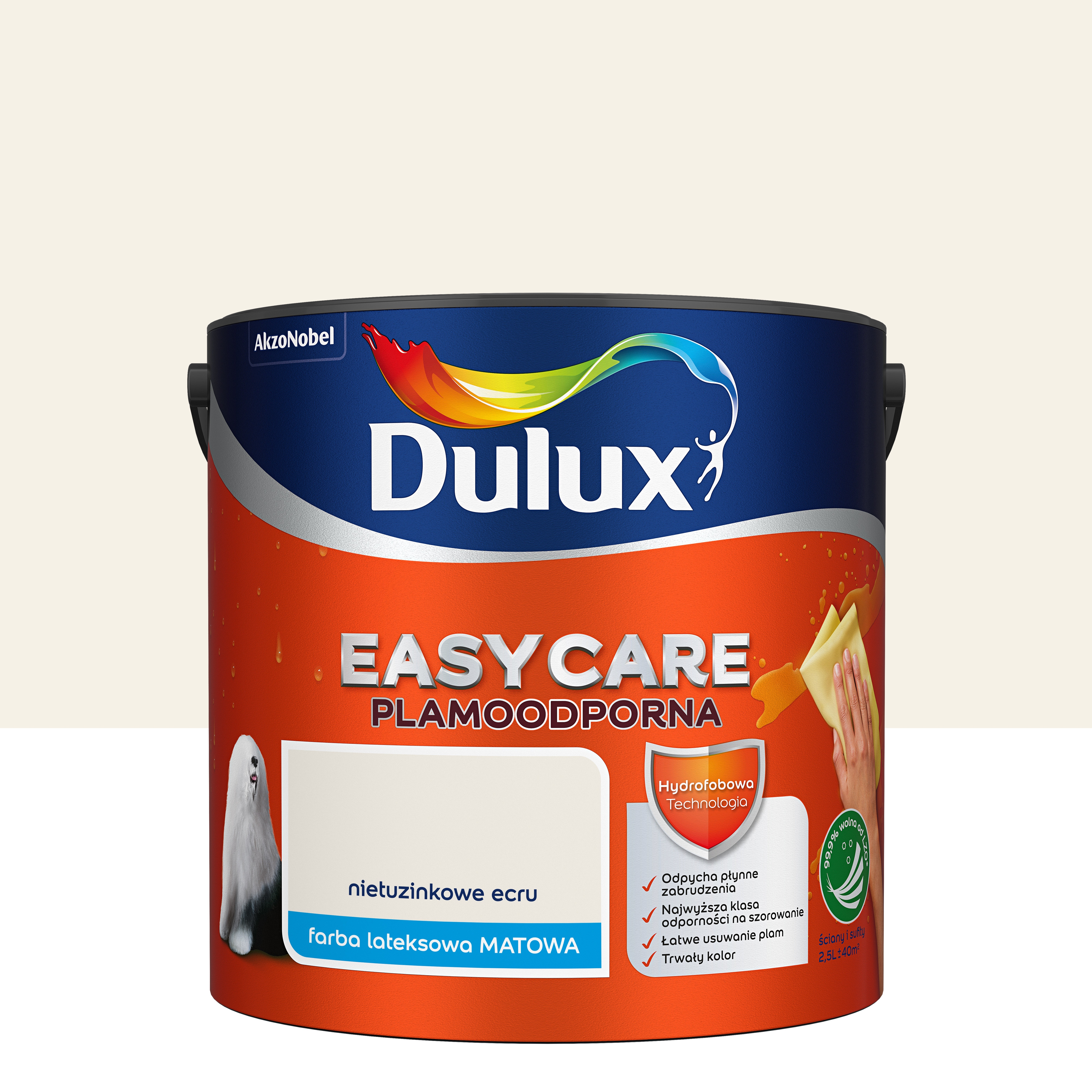 Farba Dulux Easycare Nietuzinkowe ecru 2.5 l - 3