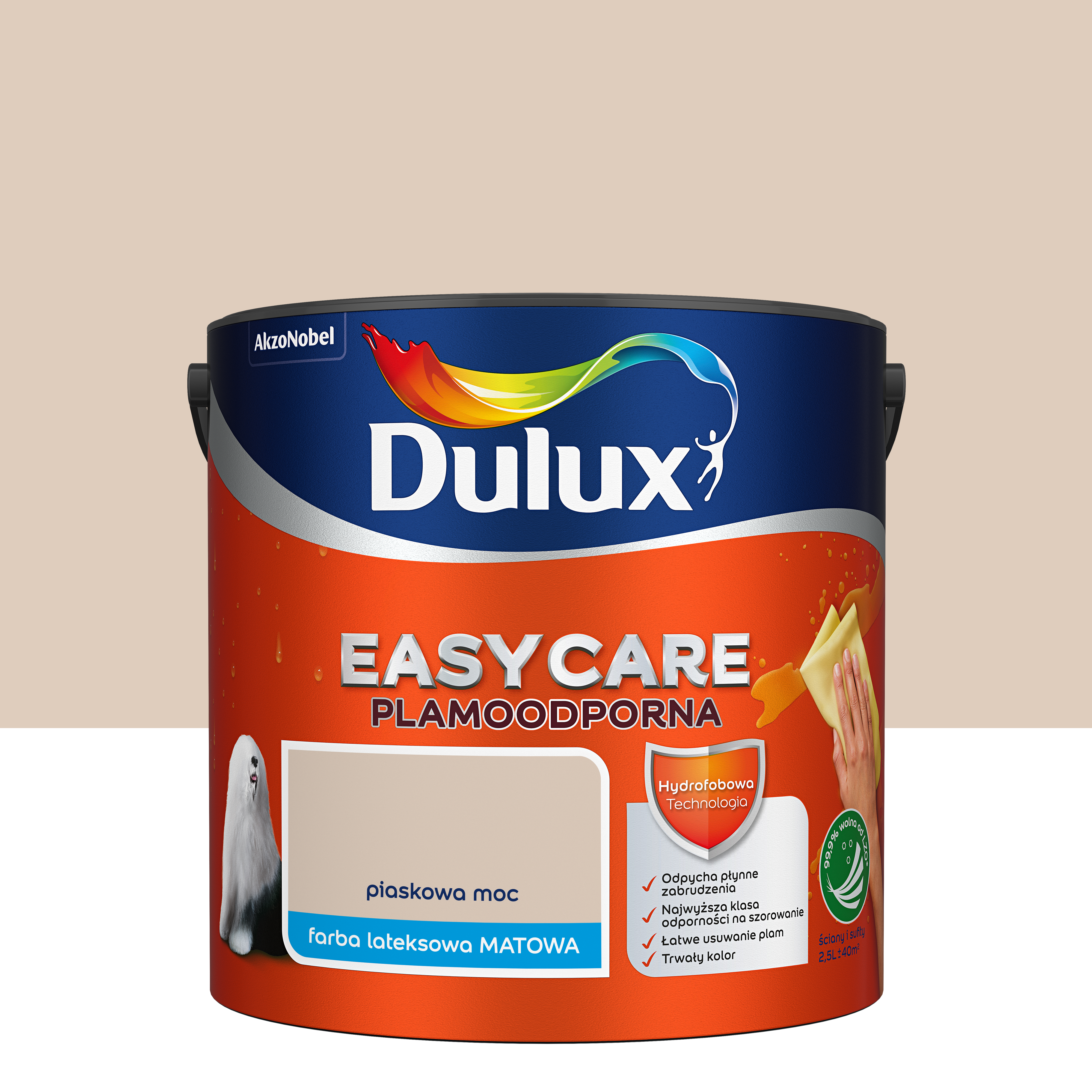 Farba Dulux Easycare Piaskowa moc 2.5 l - 2