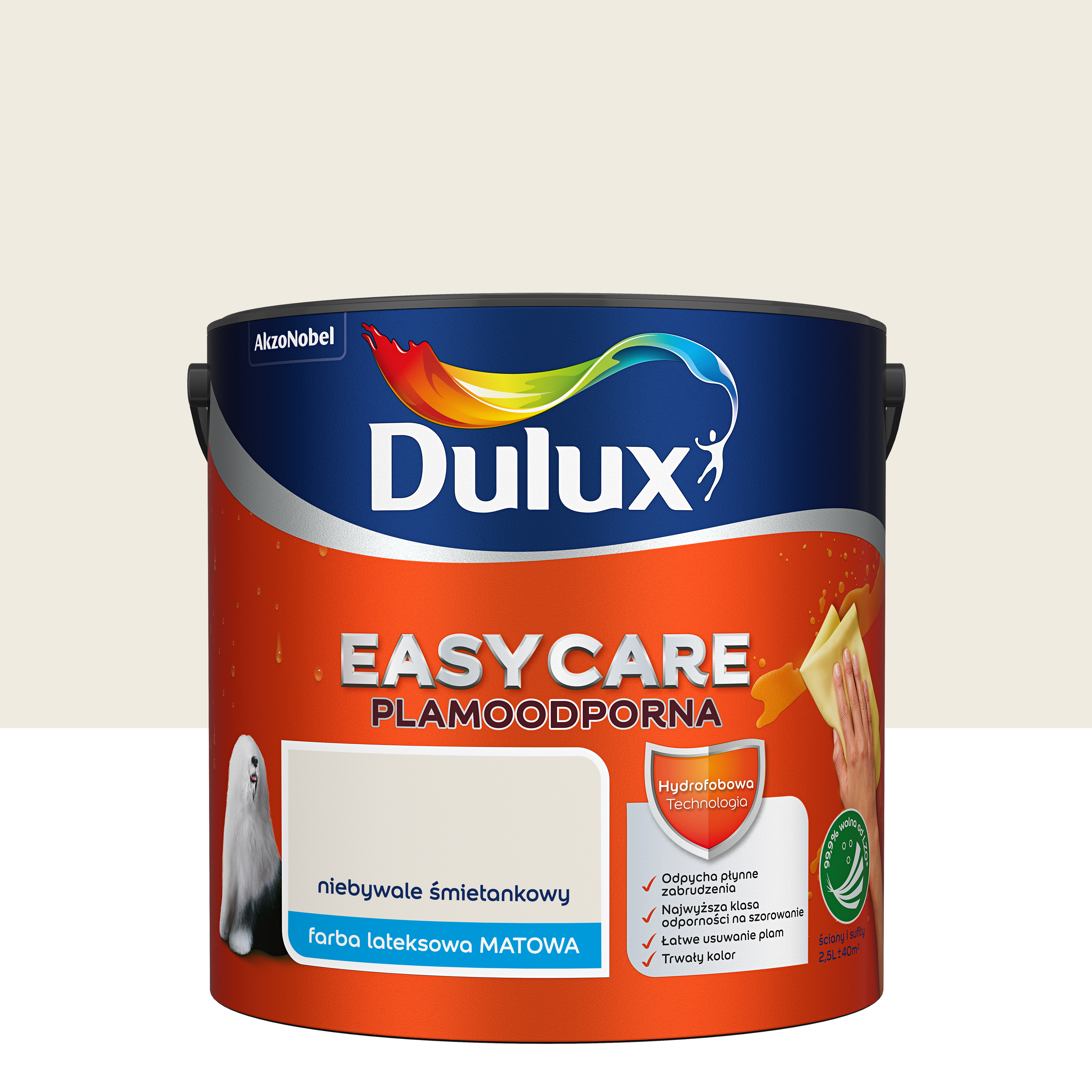 Farba Dulux Easycare Niebywale śmietankowy 2.5 l