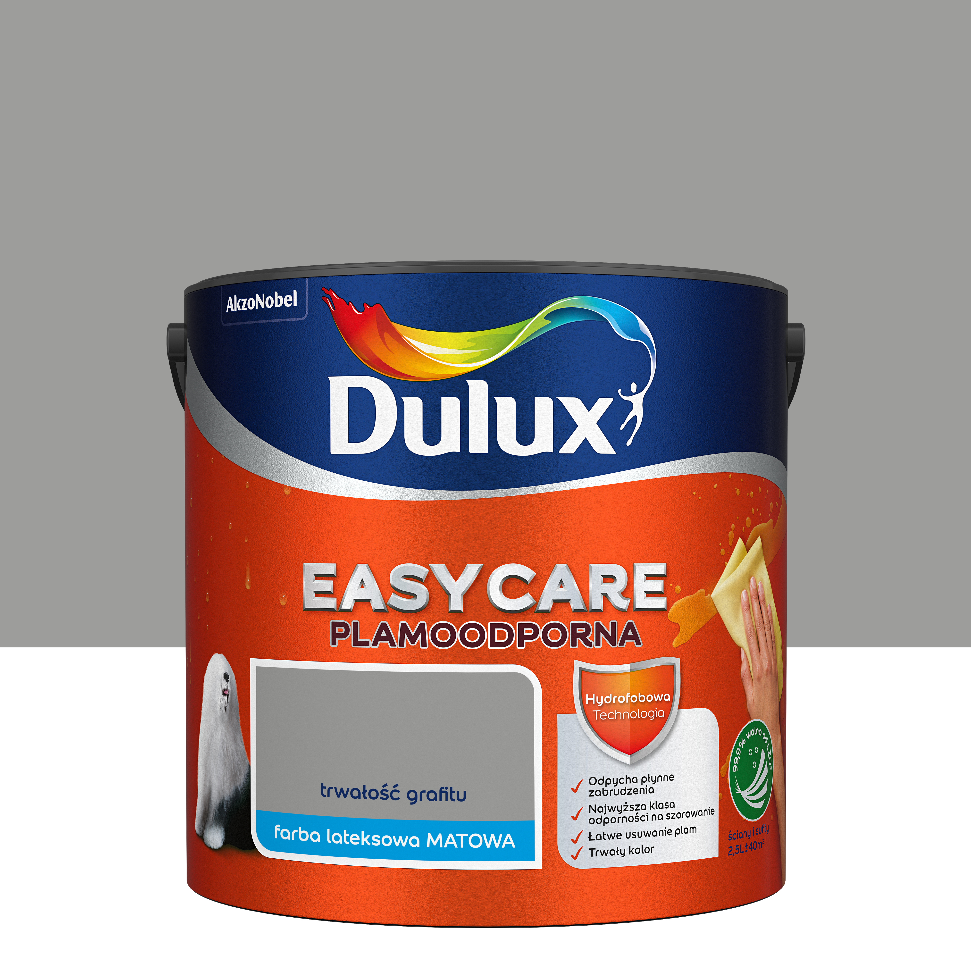 Farba Dulux Easycare Trwałość grafitu 2.5 l - 3