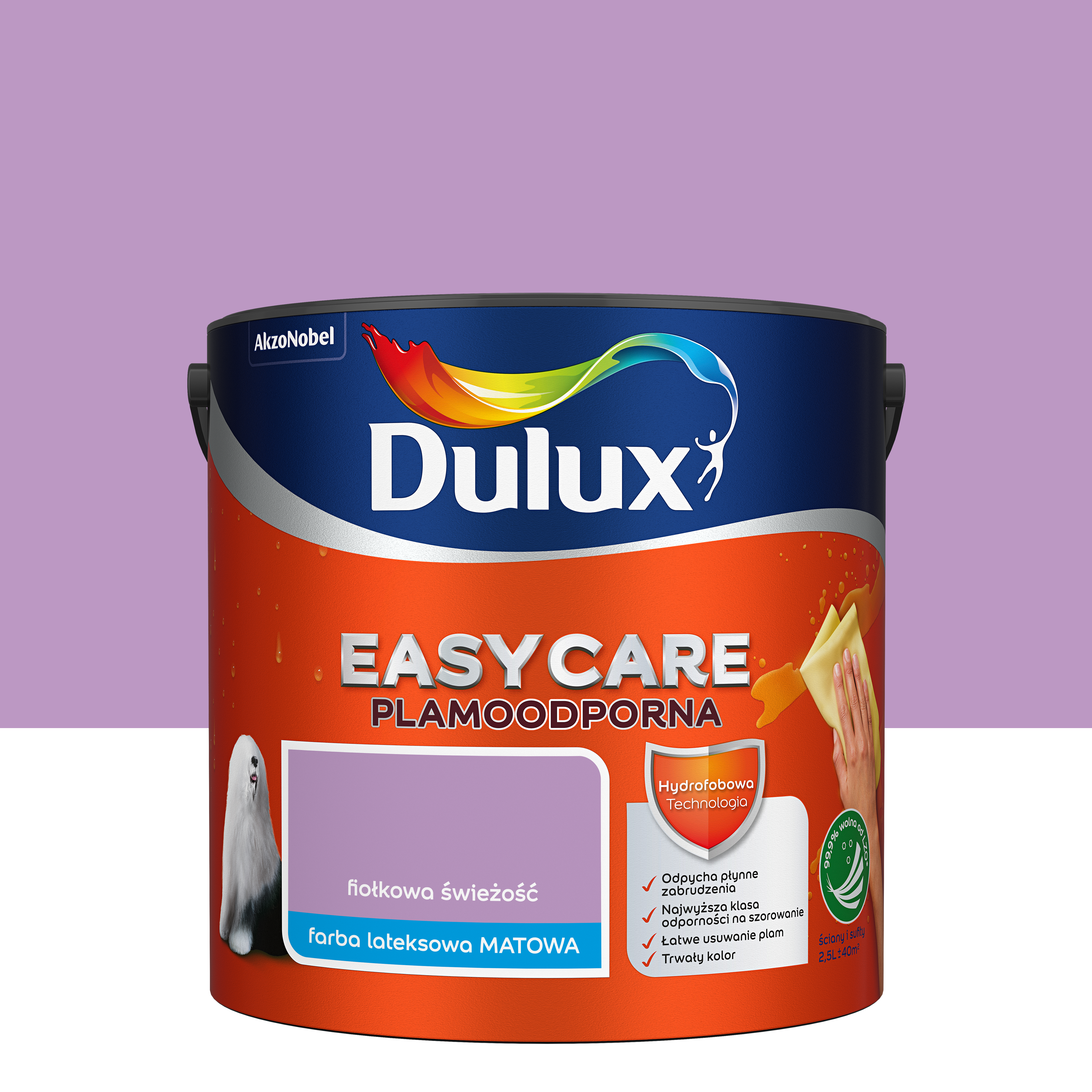 Farba Dulux Easycare Fiołkowa świeżość 2.5 l - 3