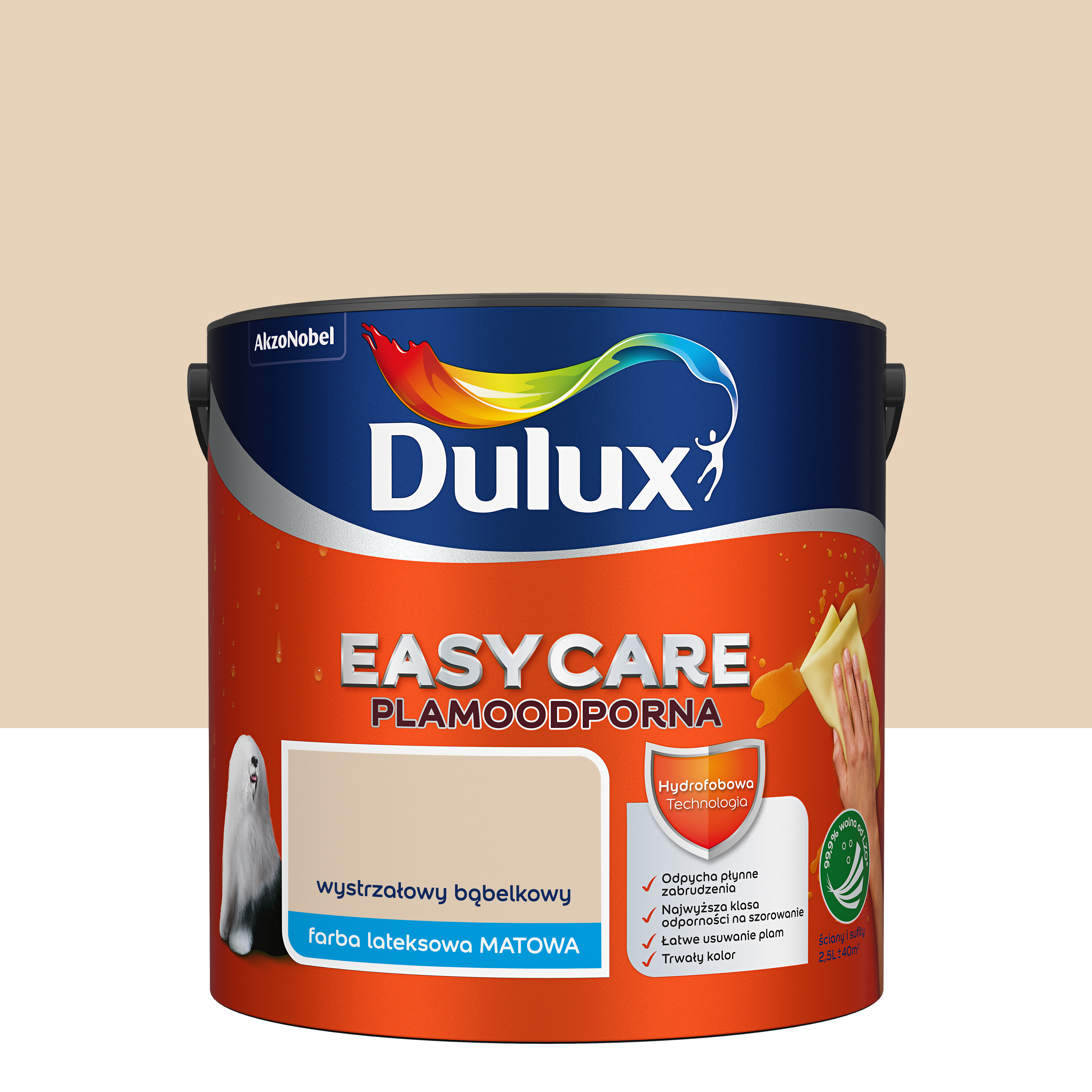 Farba Dulux Easycare Wystrzałowy szampański 2.5 l - 3
