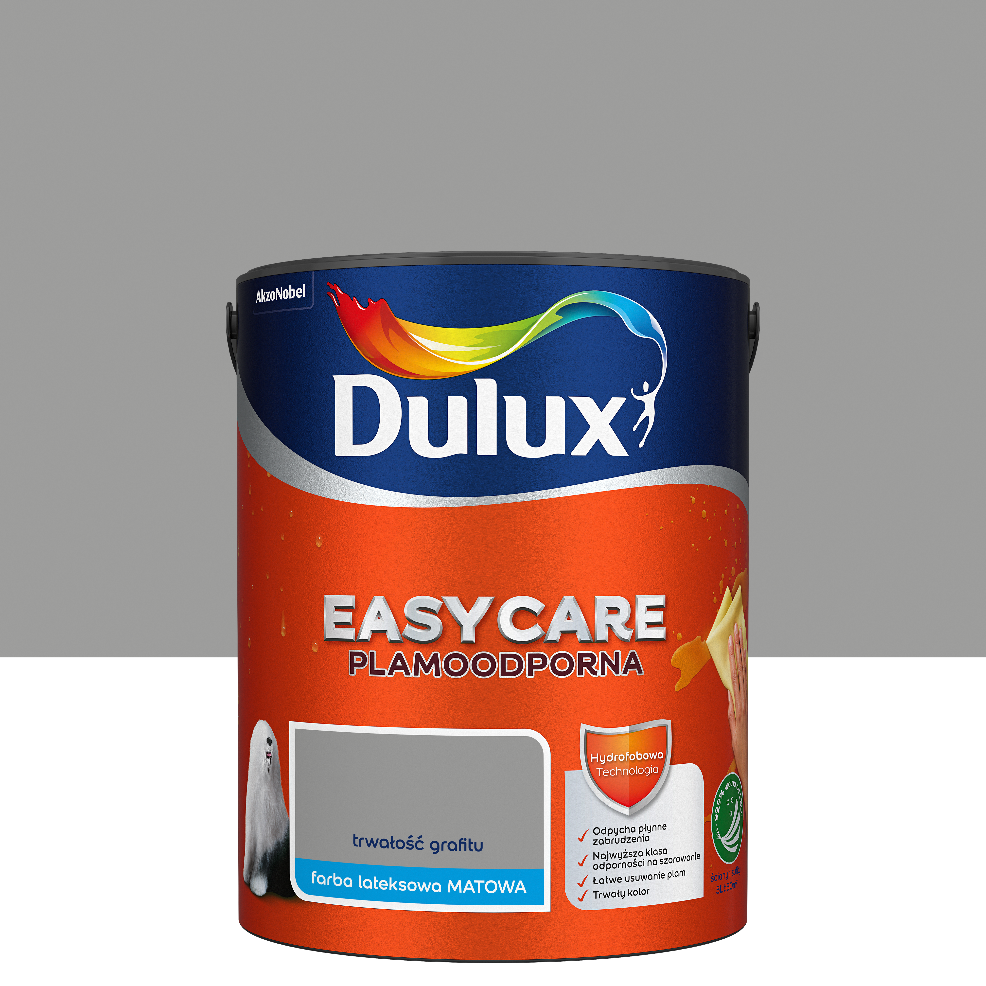 Farba Dulux Easycare Trwałość grafitu 5 l - 2
